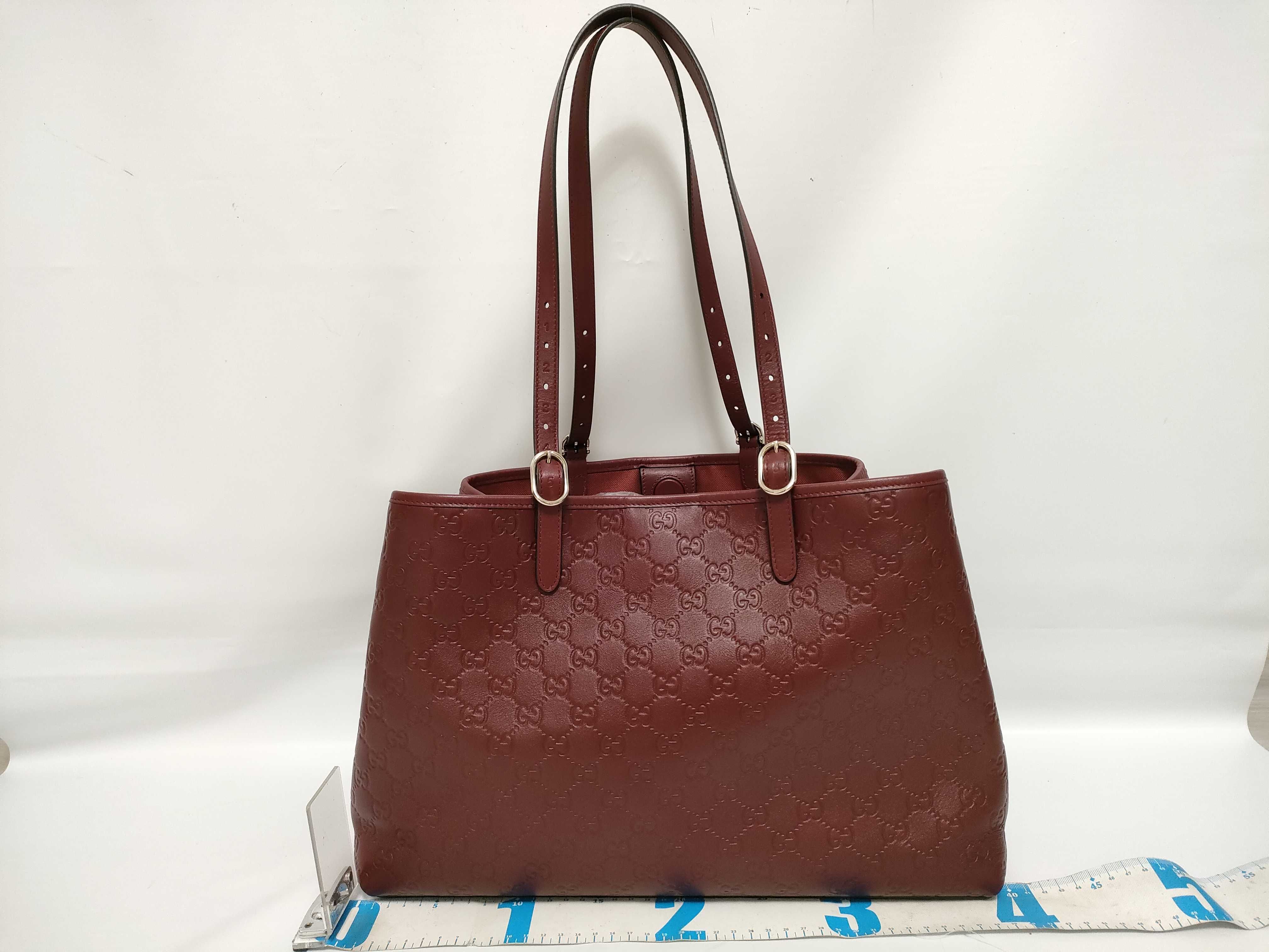 Guccissima ID-GG emblem Cowskin Tote bag Bordeaux 815213 Tote bag — view 2