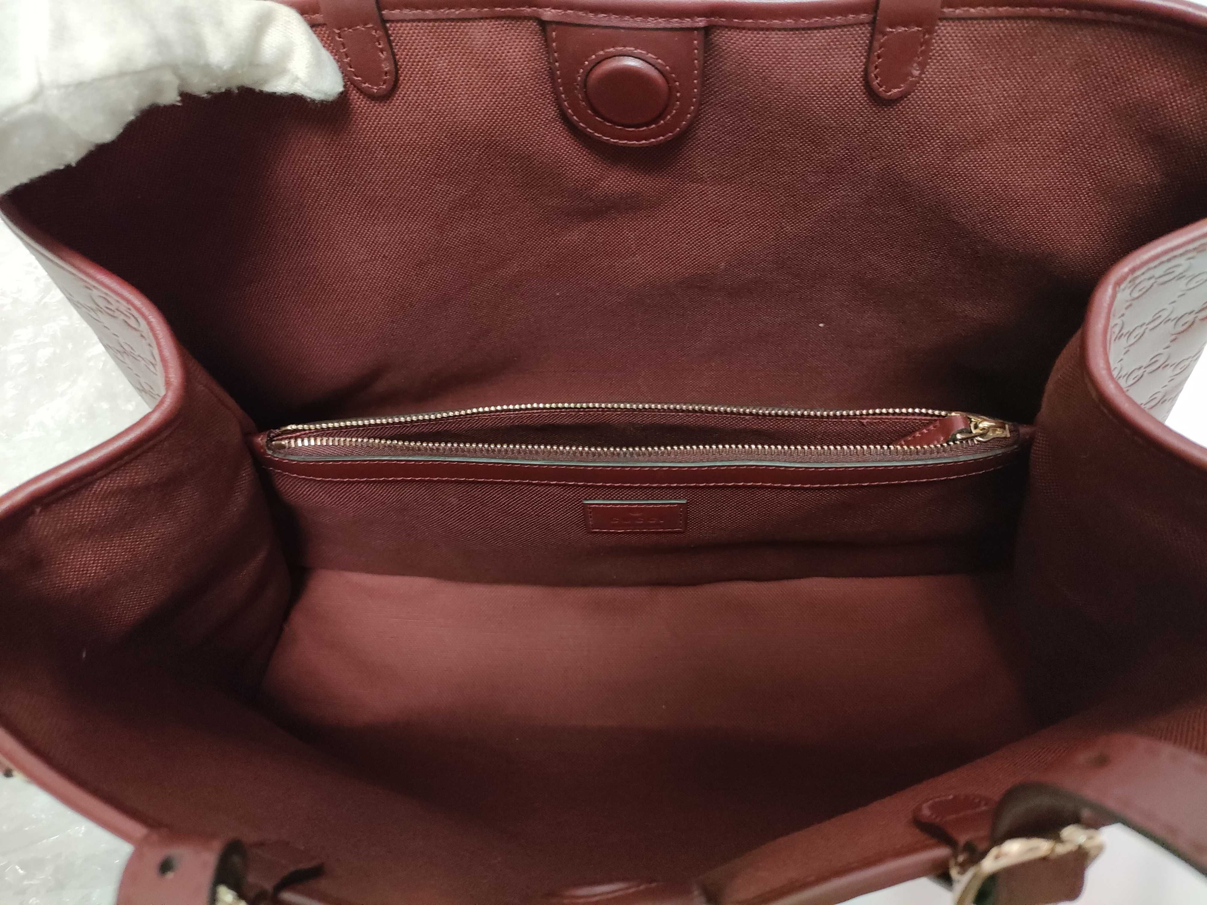 Guccissima ID-GG emblem Cowskin Tote bag Bordeaux 815213 Tote bag — view 11
