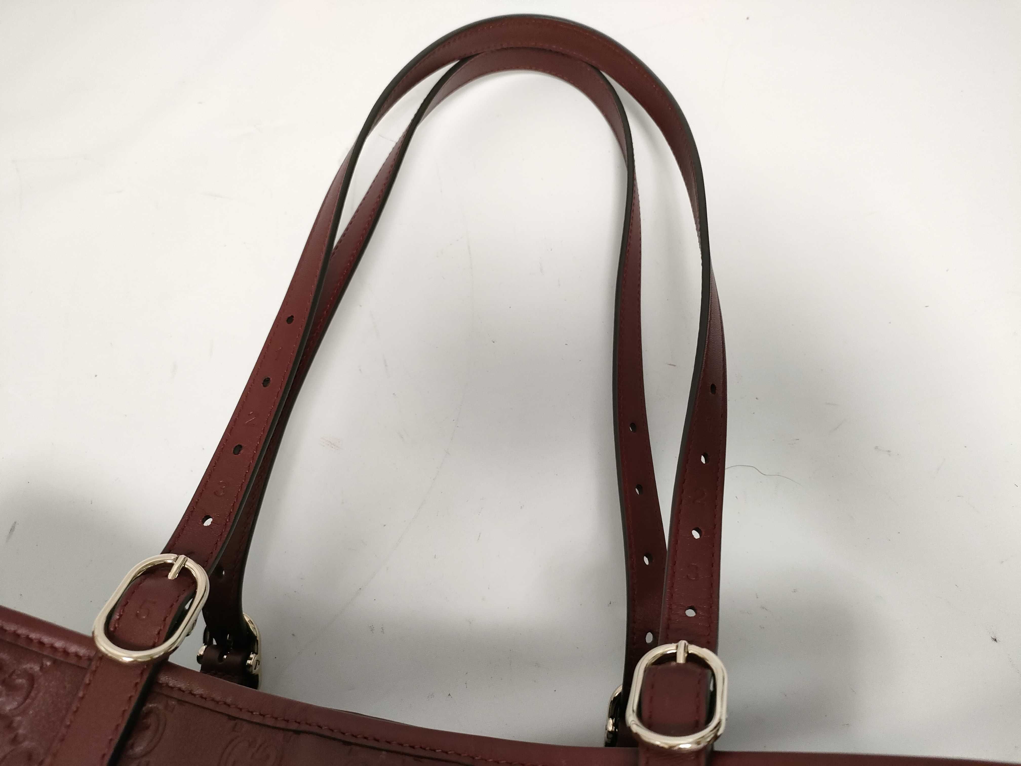 Guccissima ID-GG emblem Cowskin Tote bag Bordeaux 815213 Tote bag — view 3