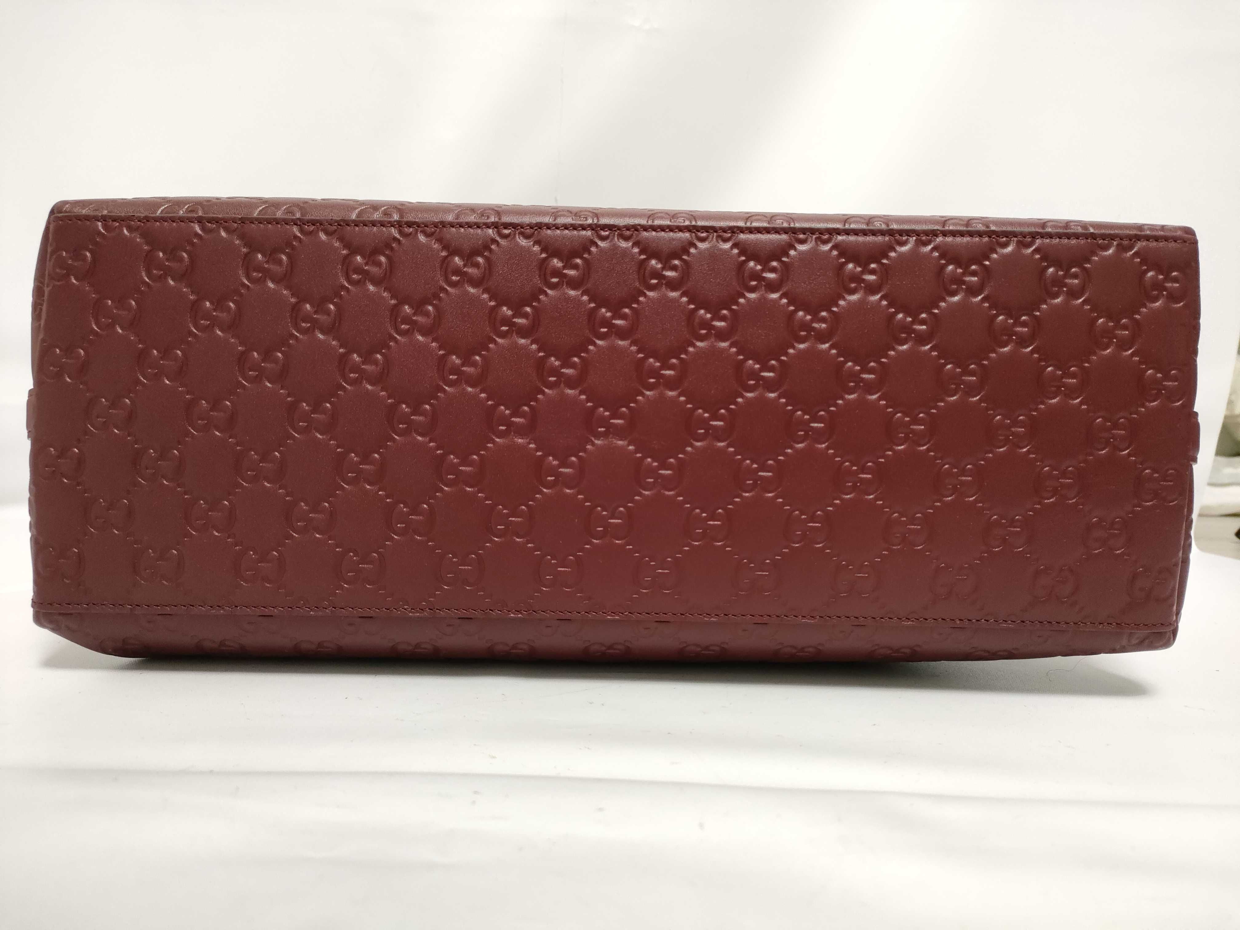 Guccissima ID-GG emblem Cowskin Tote bag Bordeaux 815213 Tote bag — view 4