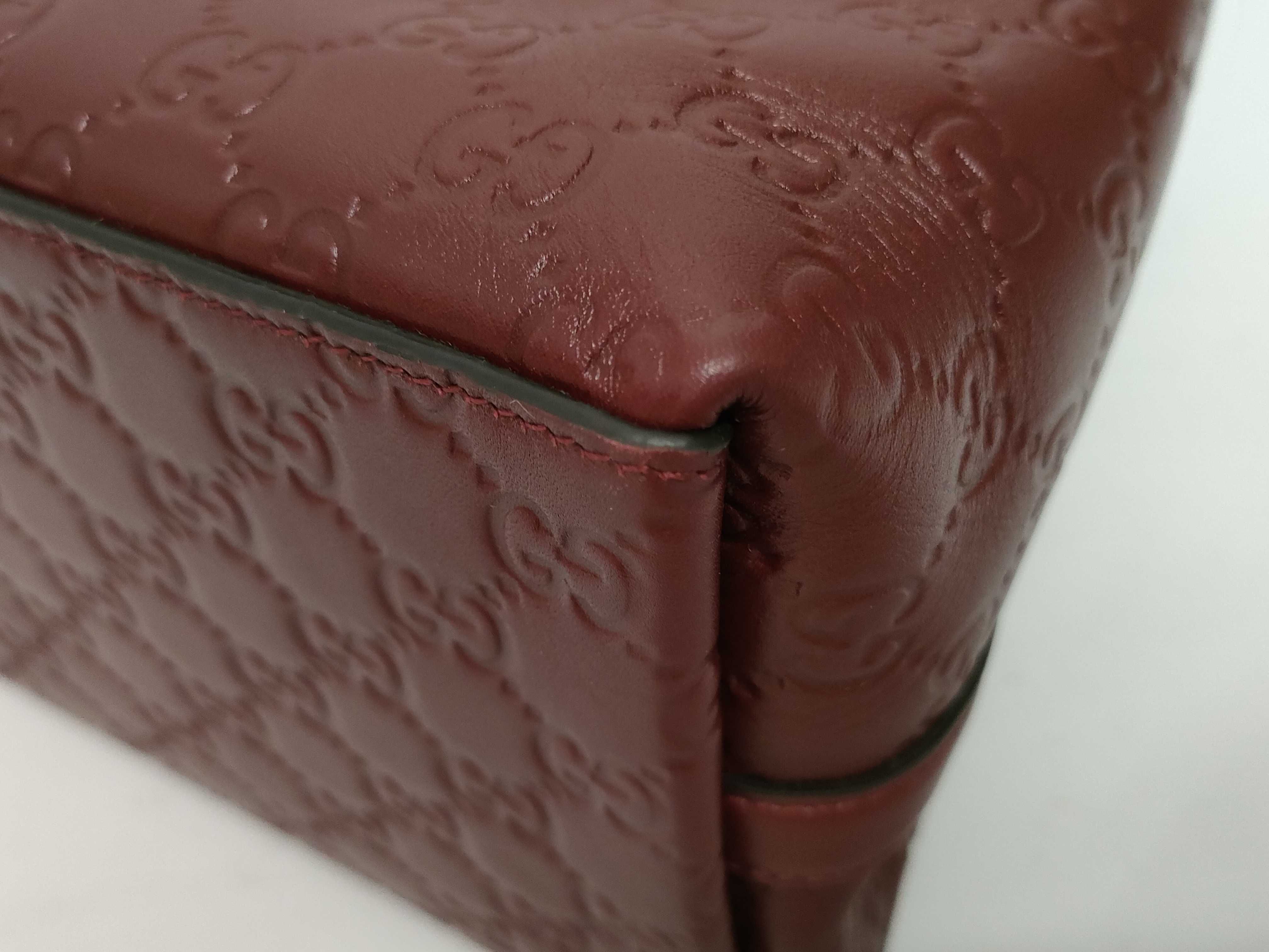 Guccissima ID-GG emblem Cowskin Tote bag Bordeaux 815213 Tote bag — view 5