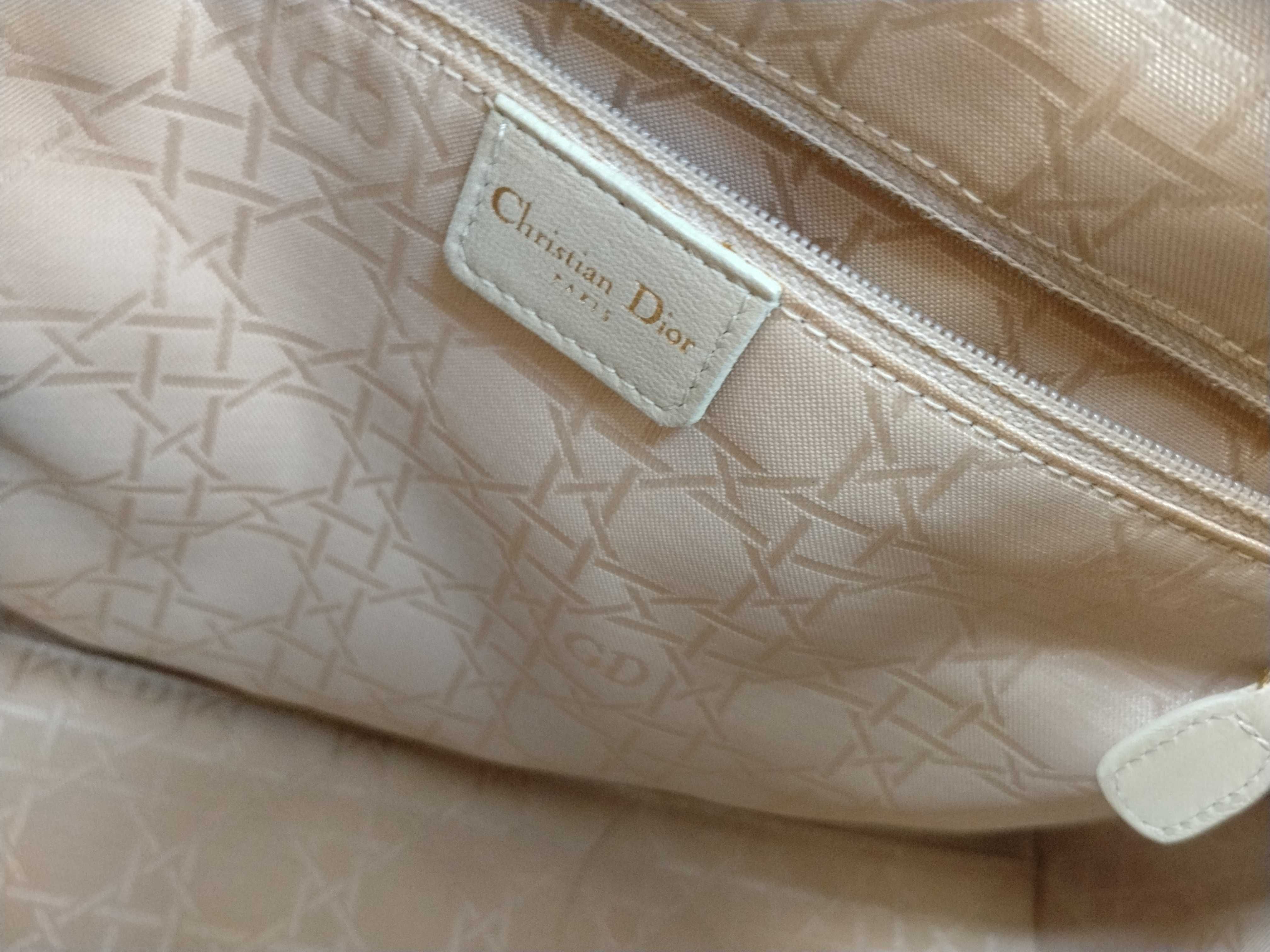 Lady Dior Christian Lady Beige Handbag — view 10
