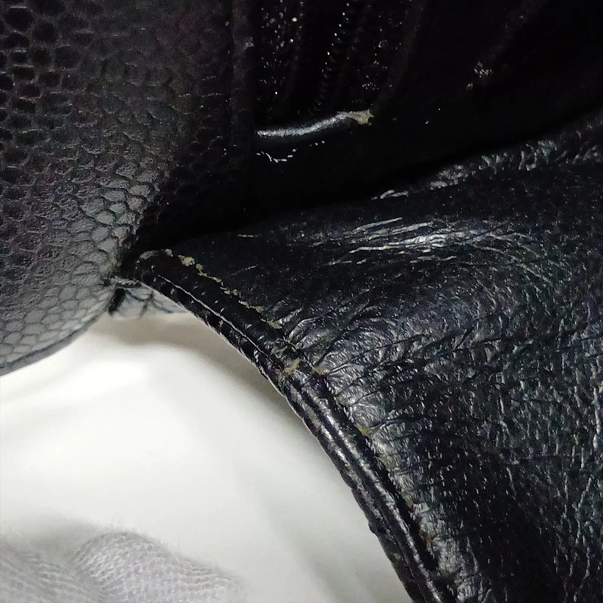 [Individually packaged] Chanel Large Matelassé 30 Caviar Skin Single Flap Double Chain Bag, Black with Gold Hardware, 13555075, Serial Number 13-series, A28600 — view 15