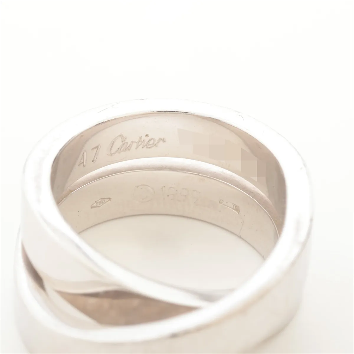 Paris Ring 750 (WG) 14.6g Size 47 K28792 (Dents) — view 3