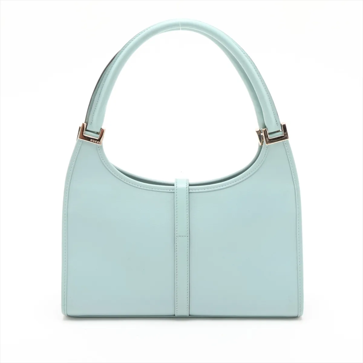 Microguccissima Jackie Leather Shoulder Bag, Blue — view 2
