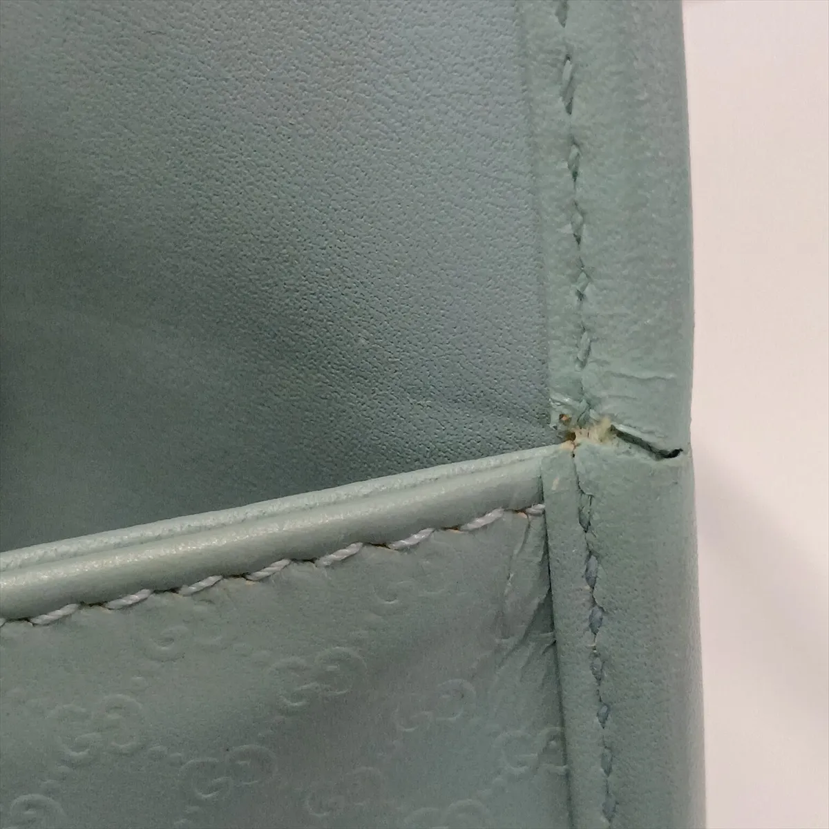 Microguccissima Jackie Leather Shoulder Bag, Blue — view 11