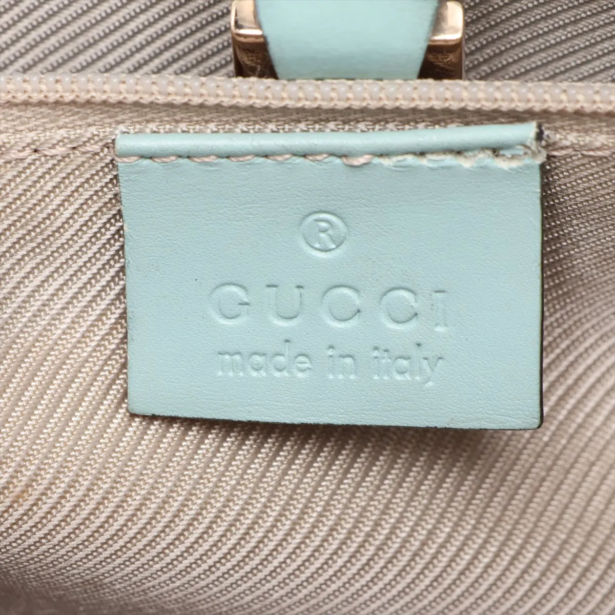 Microguccissima Jackie Leather Shoulder Bag, Blue — view 9