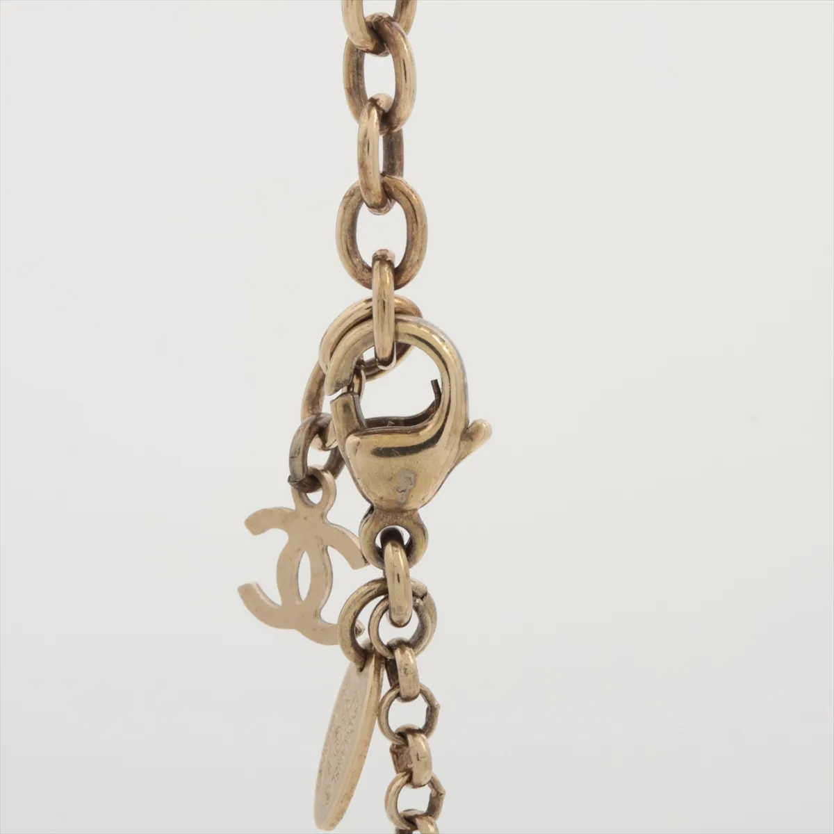 Cocomark 08P Necklace GP x Rhinestone Gold x White — view 3