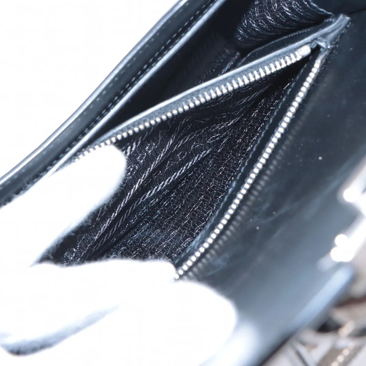 Leather and Studded Shoulder Bag, Multicolor — view 7