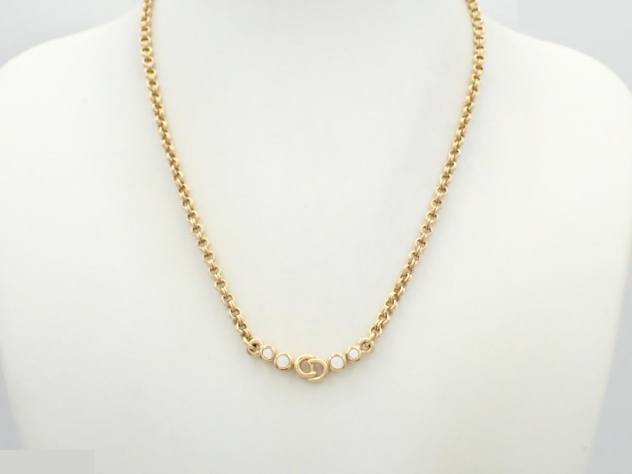 Gold necklace, total length approximately 42 cm — view 3