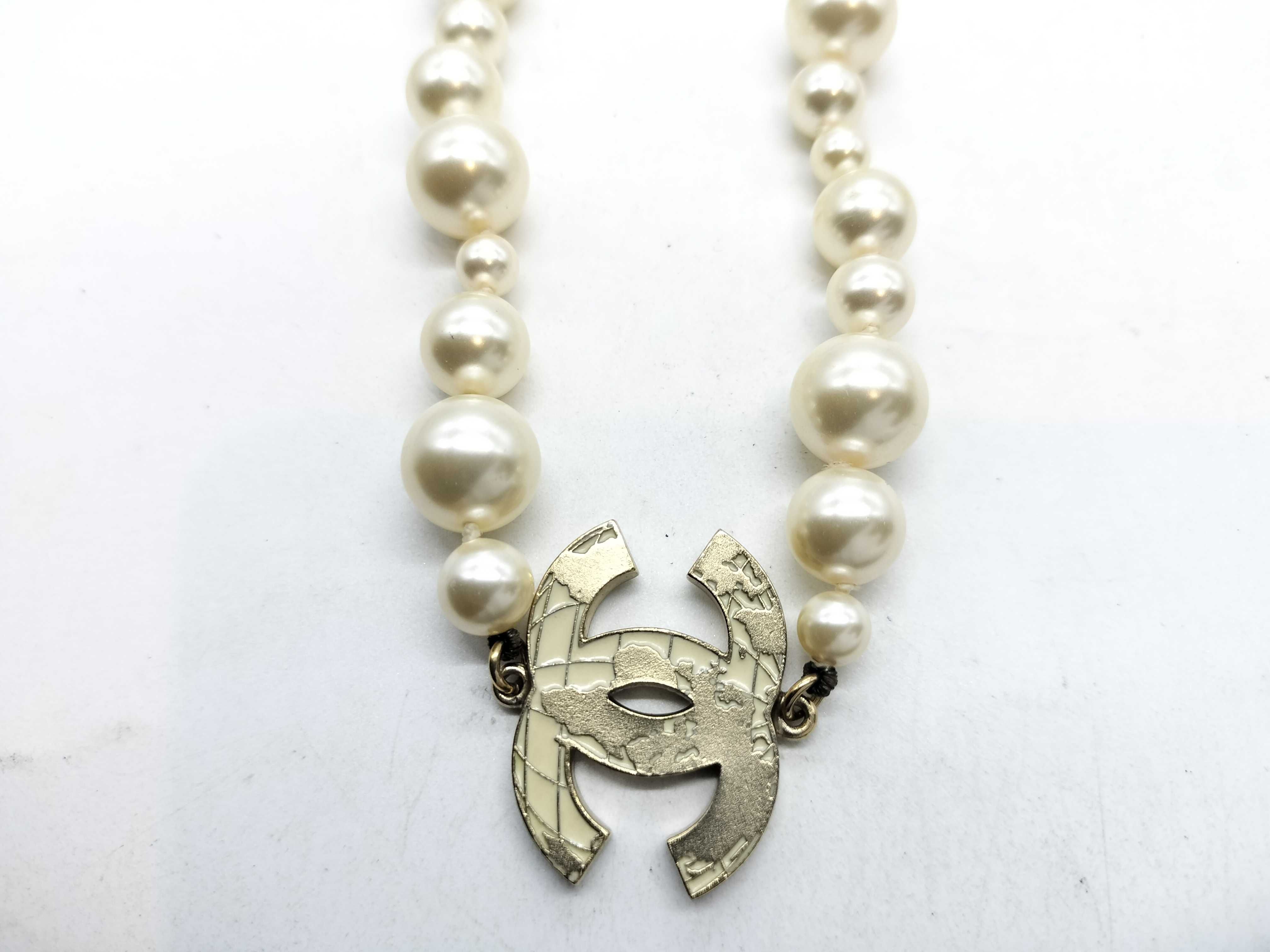 Coco Earth Time Faux Pearl A13K Necklace — view 4