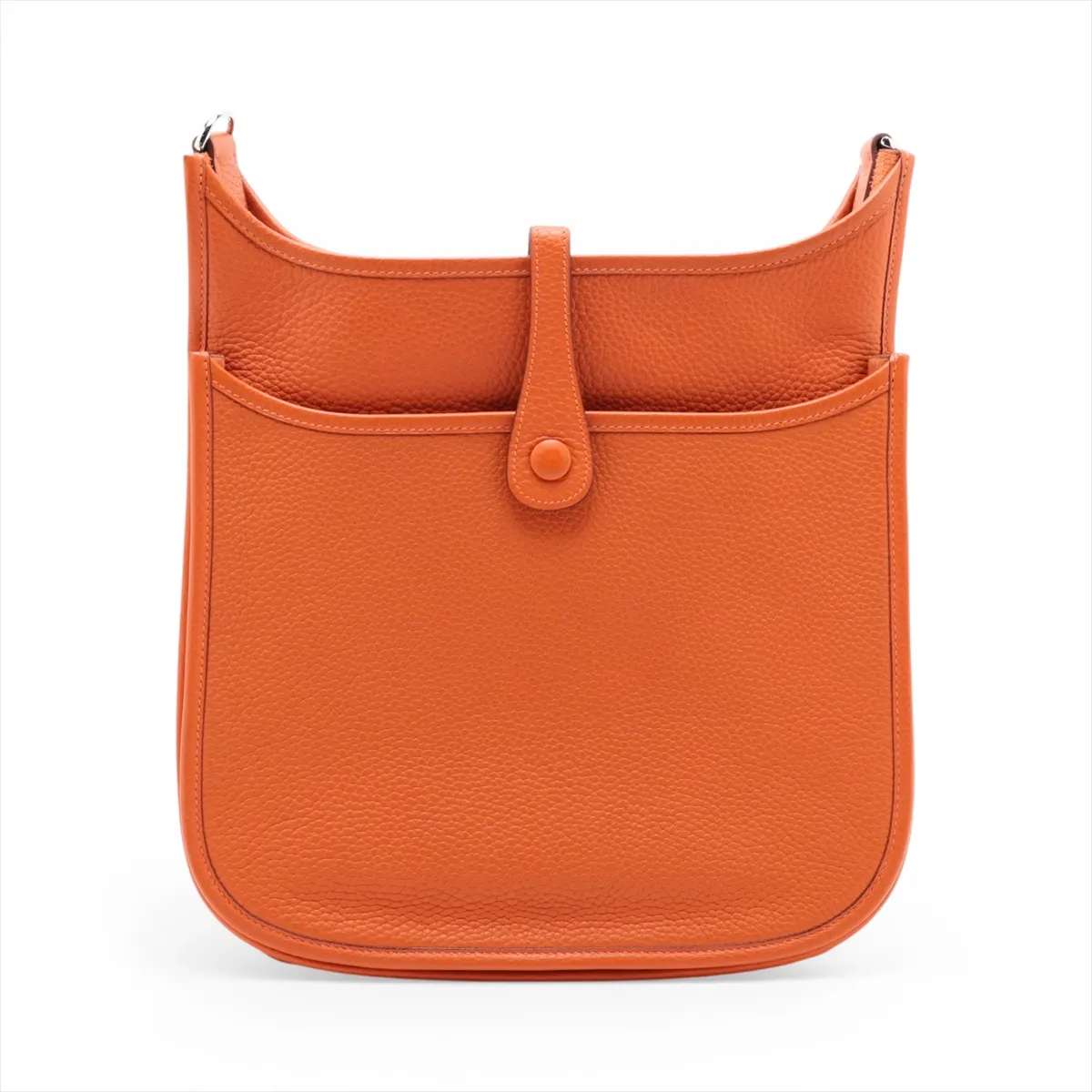 Evelyne II 29 PM Taurillon Clemence Orange Silver Hardware I: 2005 — view 2