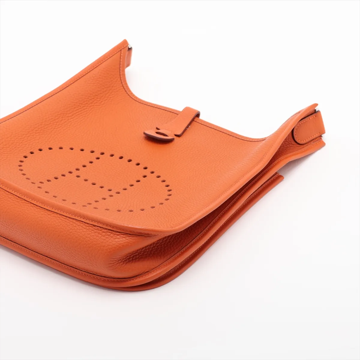 Evelyne II 29 PM Taurillon Clemence Orange Silver Hardware I: 2005 — view 3
