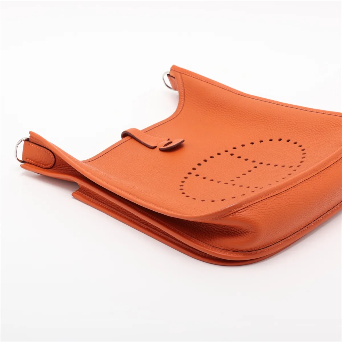 Evelyne II 29 PM Taurillon Clemence Orange Silver Hardware I: 2005 — view 4