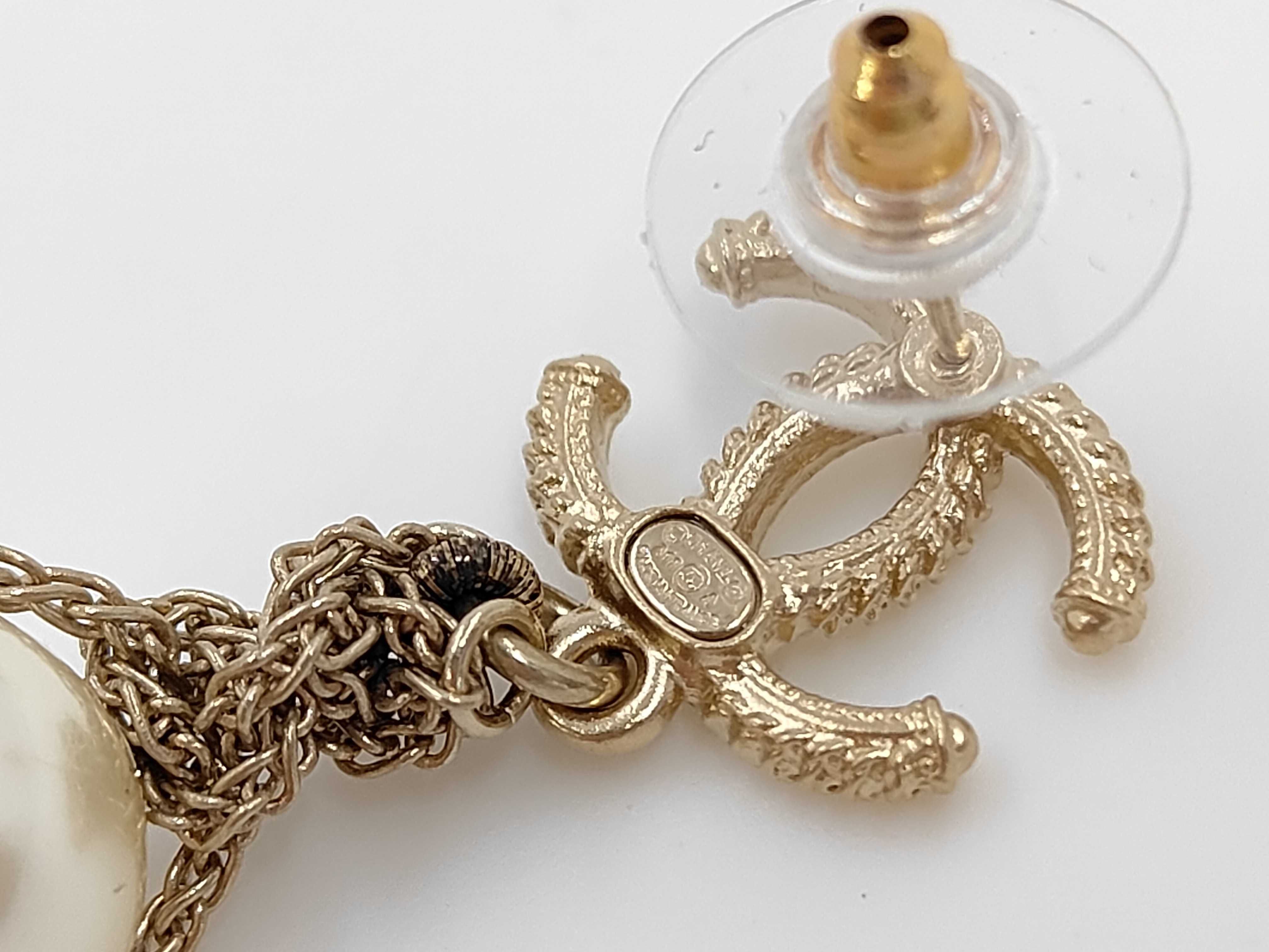 Swing Pearl Earrings, Gold, A18 Earrings — view 4