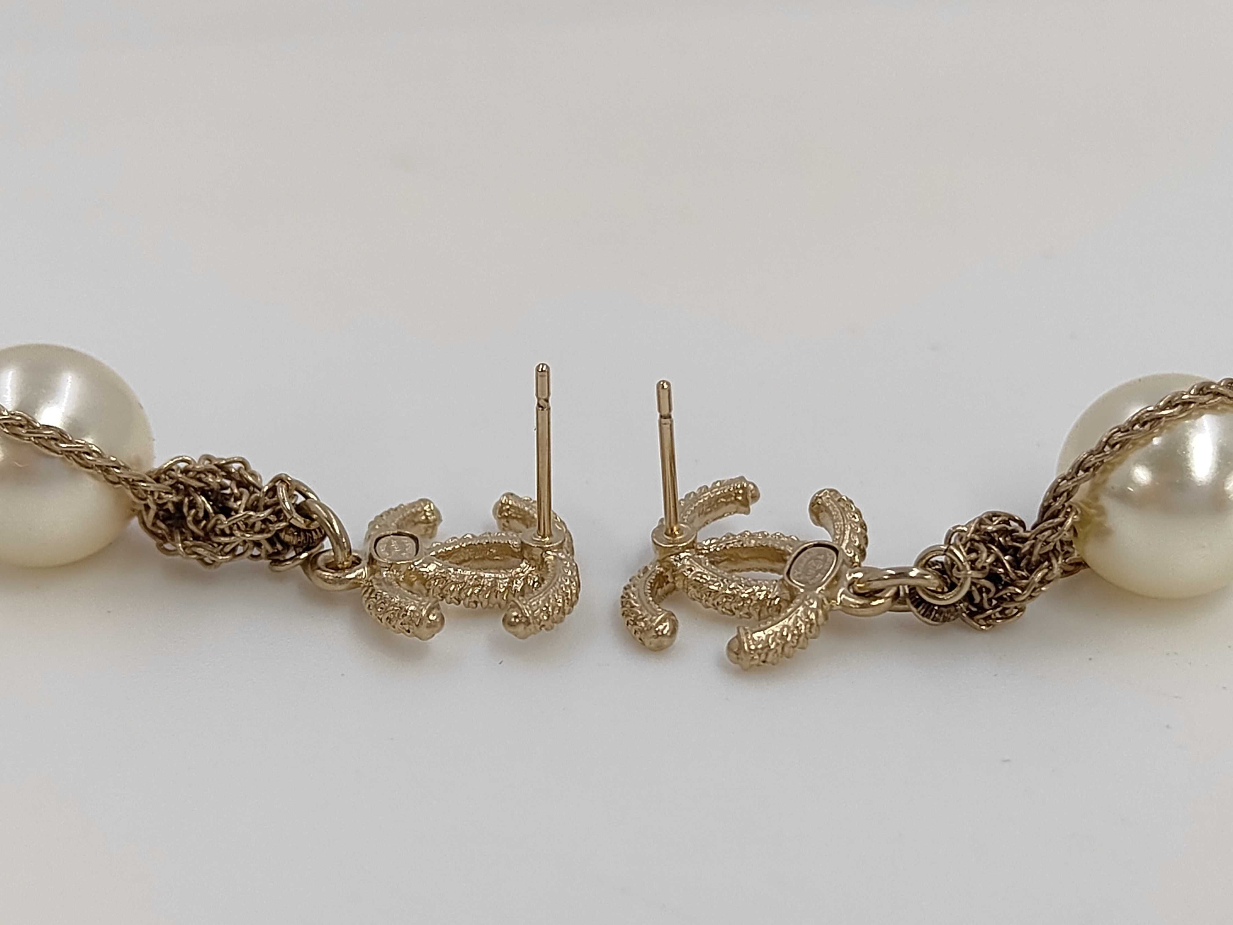 Swing Pearl Earrings, Gold, A18 Earrings — view 6