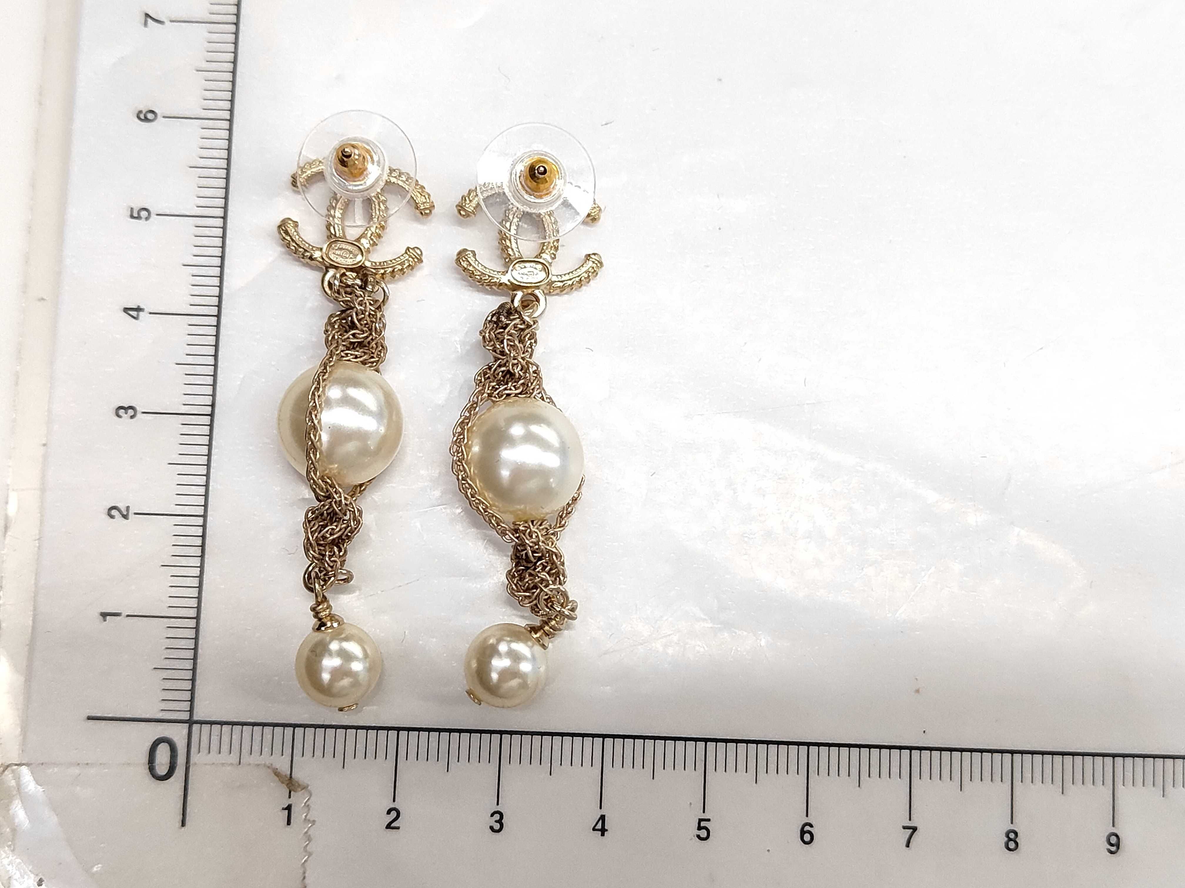 Swing Pearl Earrings, Gold, A18 Earrings — view 7
