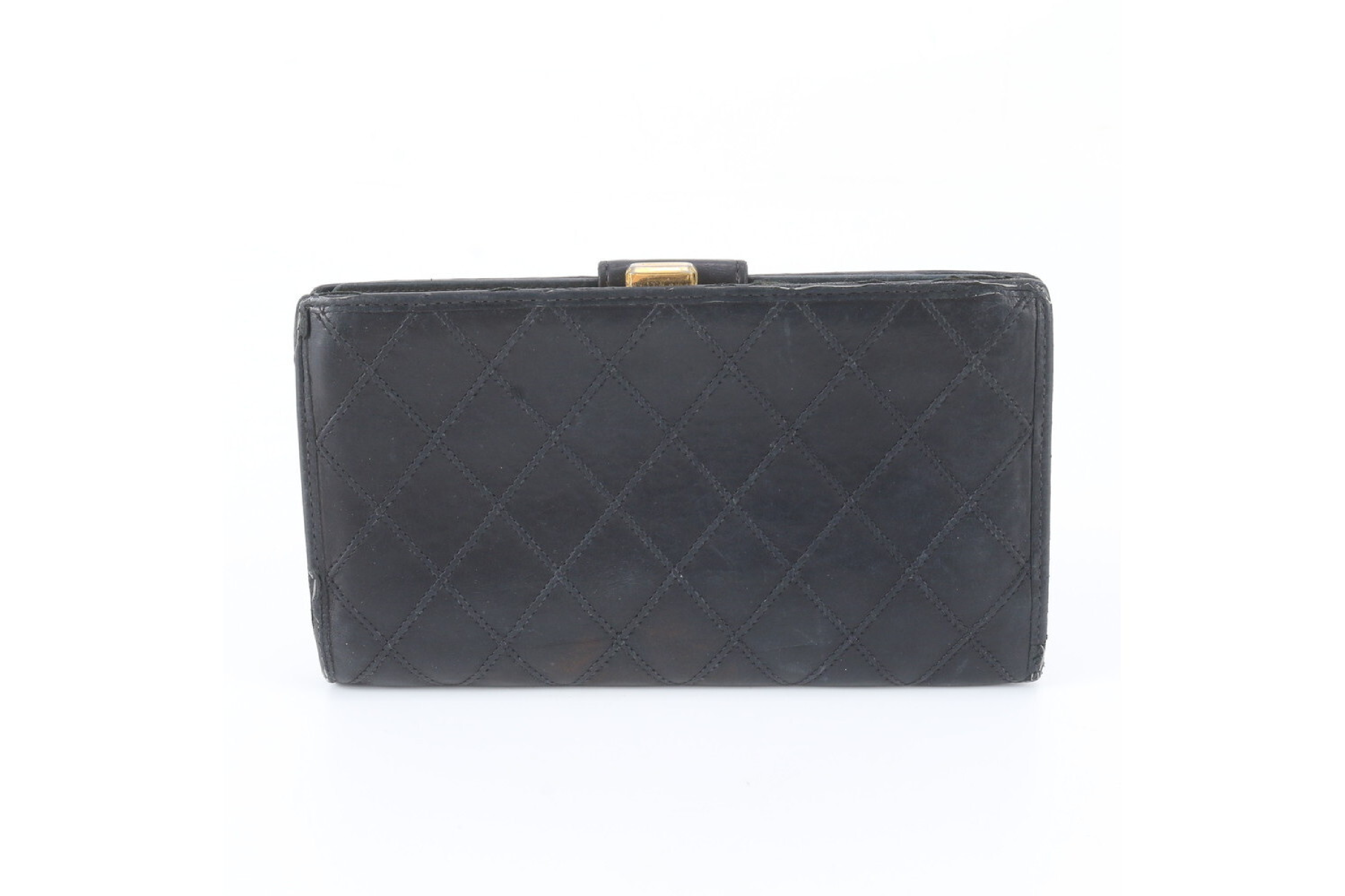 Leather Bicolore Bi-fold Wallet Compact Wallet — view 2