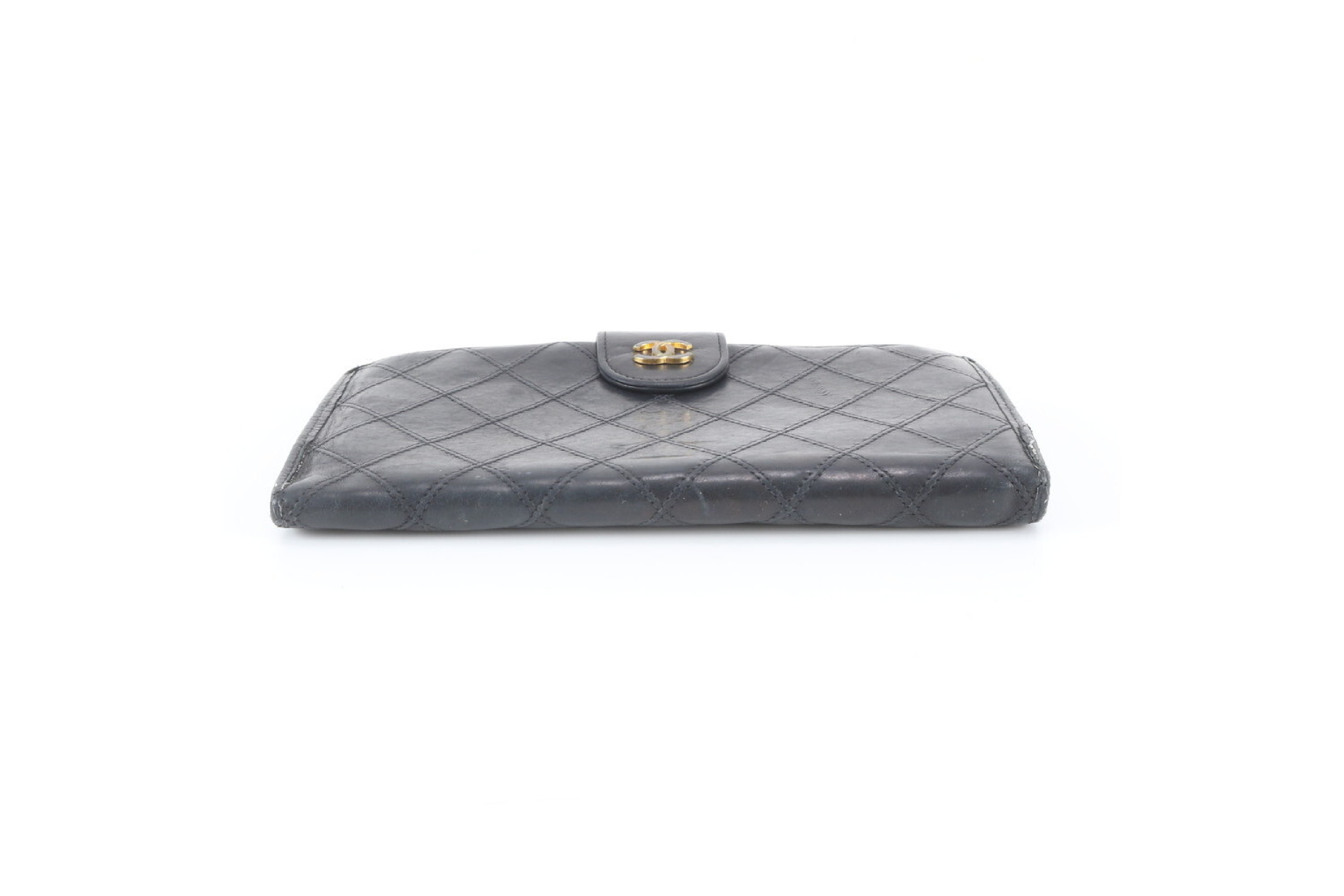 Leather Bicolore Bi-fold Wallet Compact Wallet — view 4