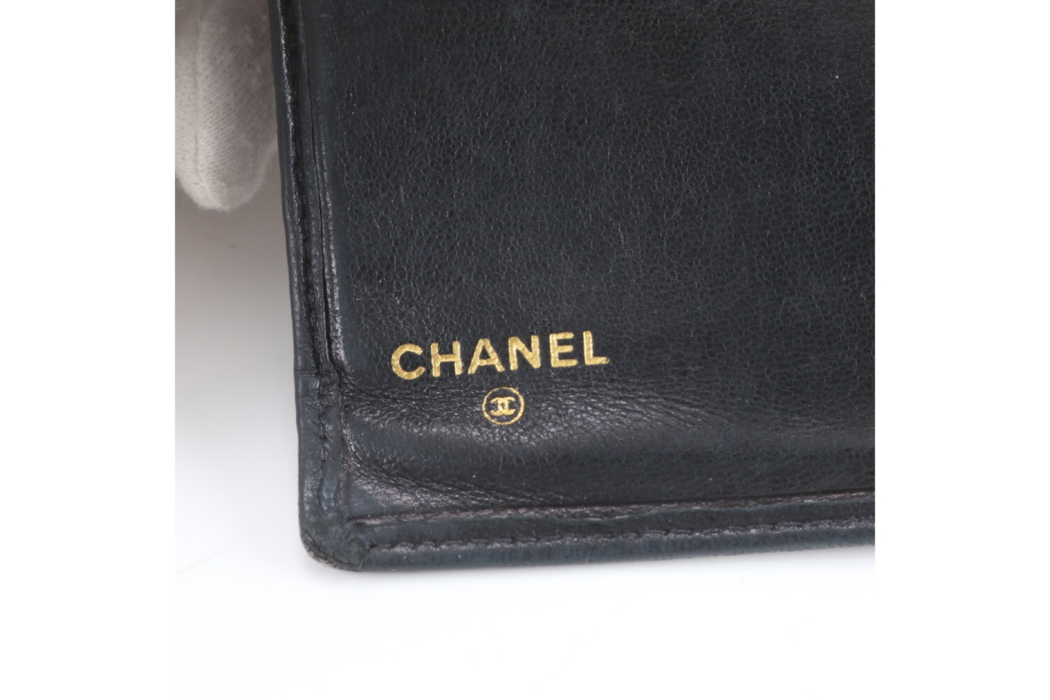 Leather Bicolore Bi-fold Wallet Compact Wallet — view 7