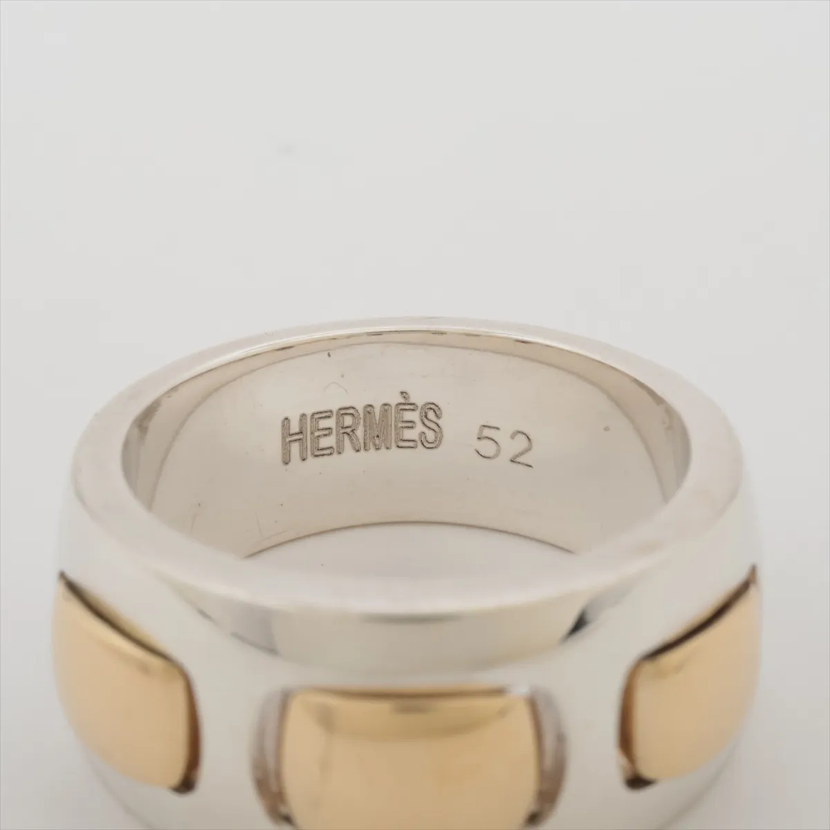 ring, size 52, 925 x 750 mm, 11.1g, gold x silver. Shows signs of wear, — view 3