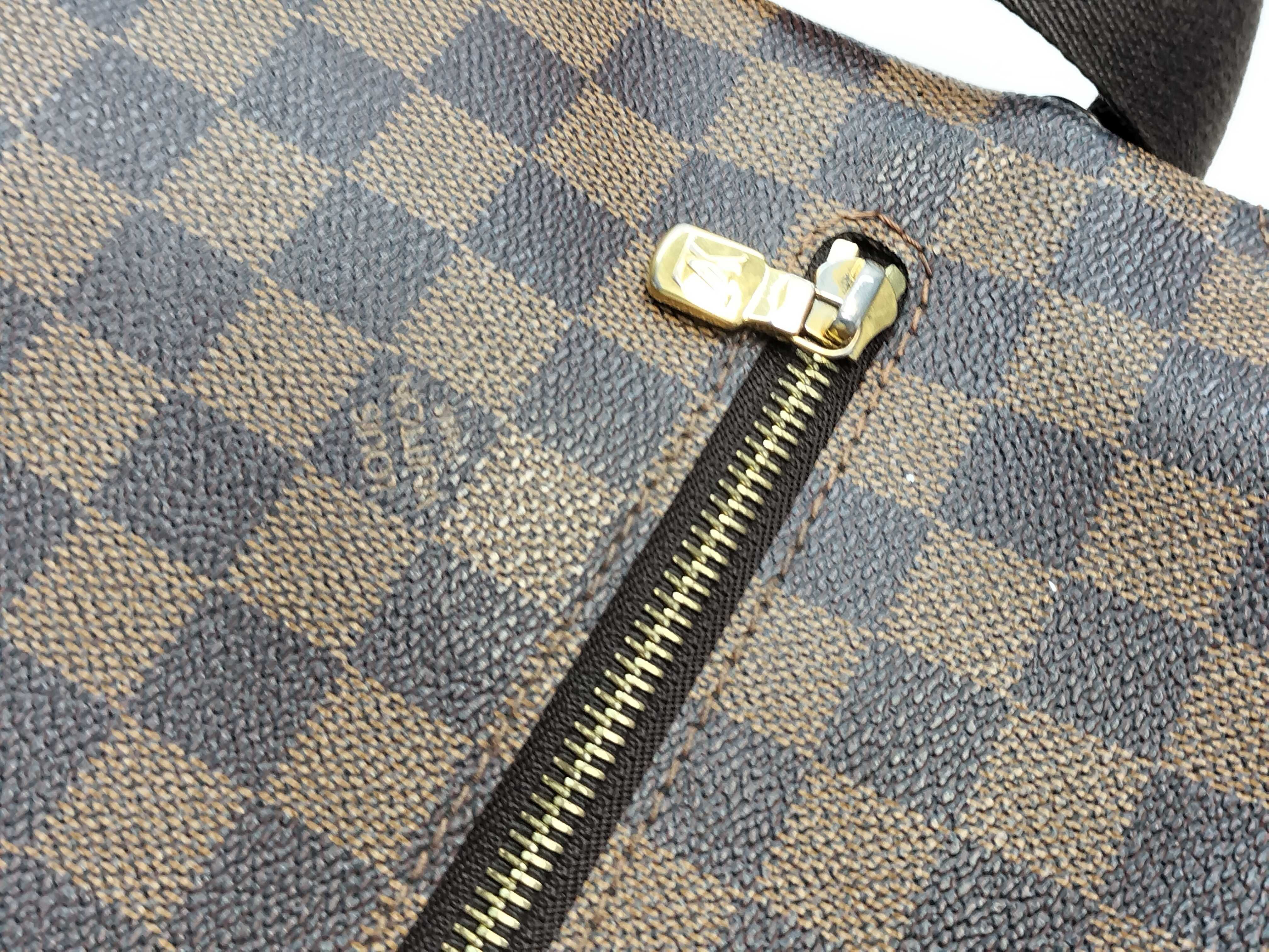 Damier Louis Vuitton Damier Ebene Brooklyn PM Shoulder Bag — view 14