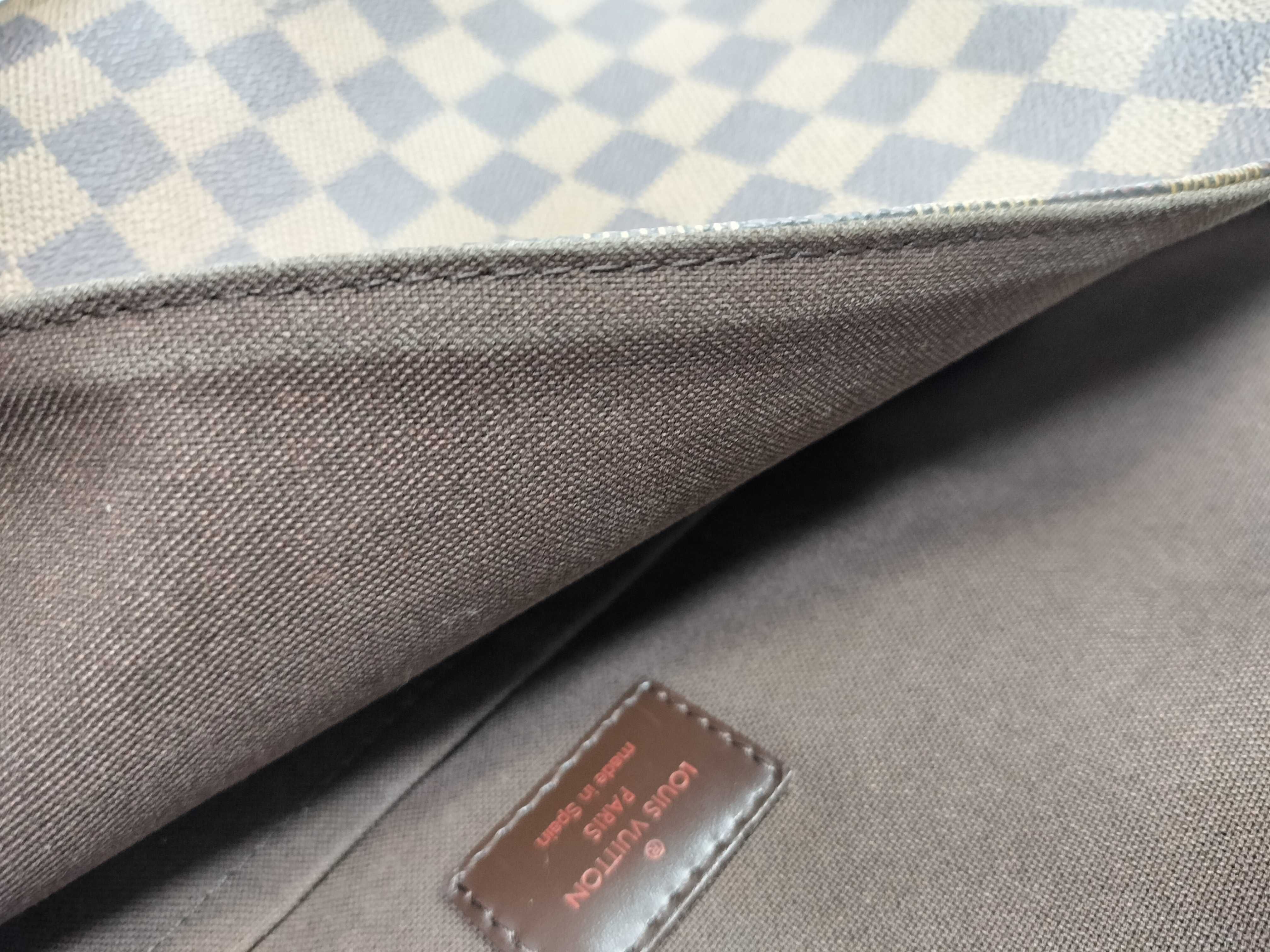 Damier Louis Vuitton Damier Ebene Brooklyn PM Shoulder Bag — view 9