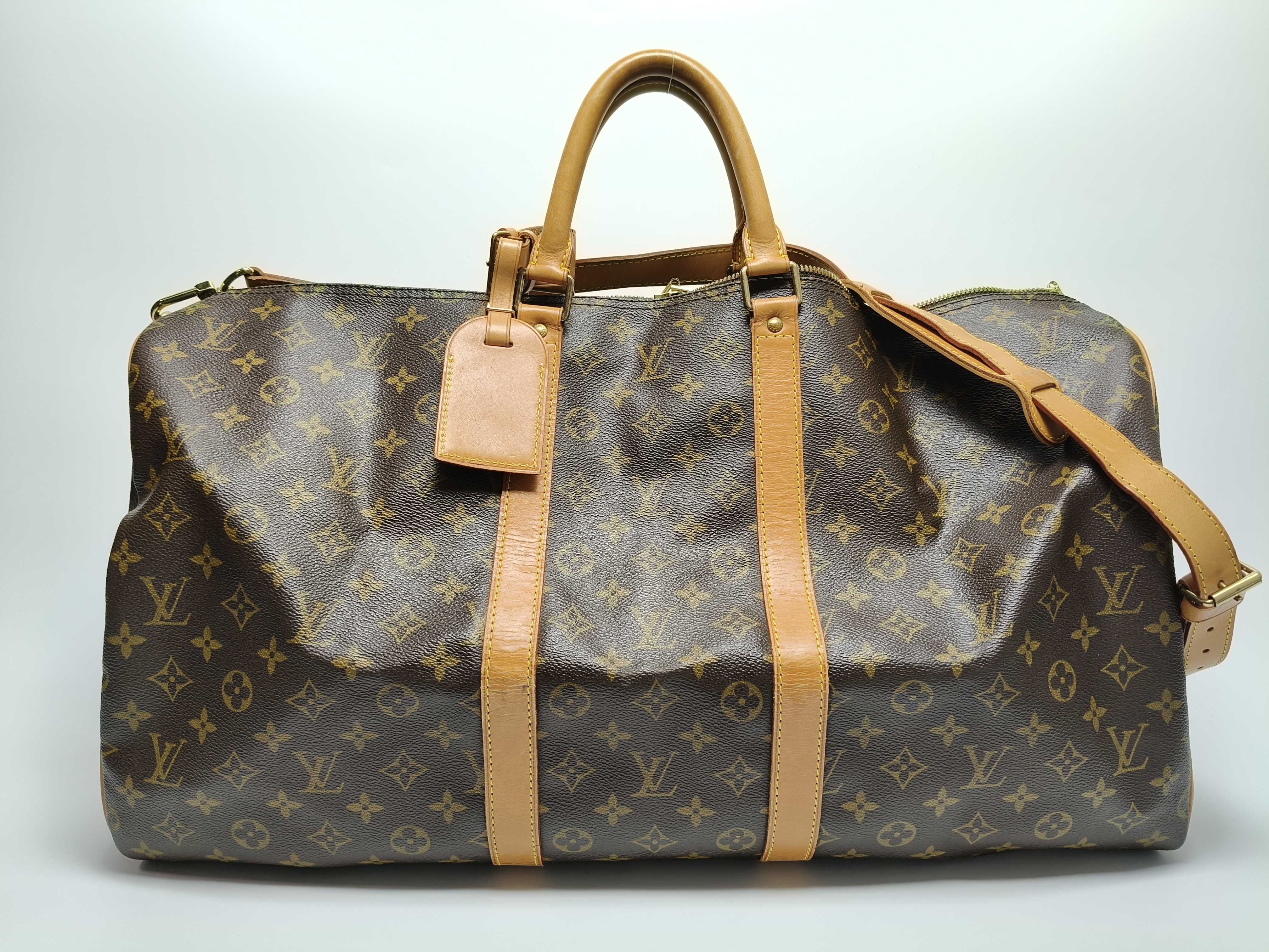 Monogram Keepall Bandoulière 55 M41414 Shoulder Strap Boston Bag