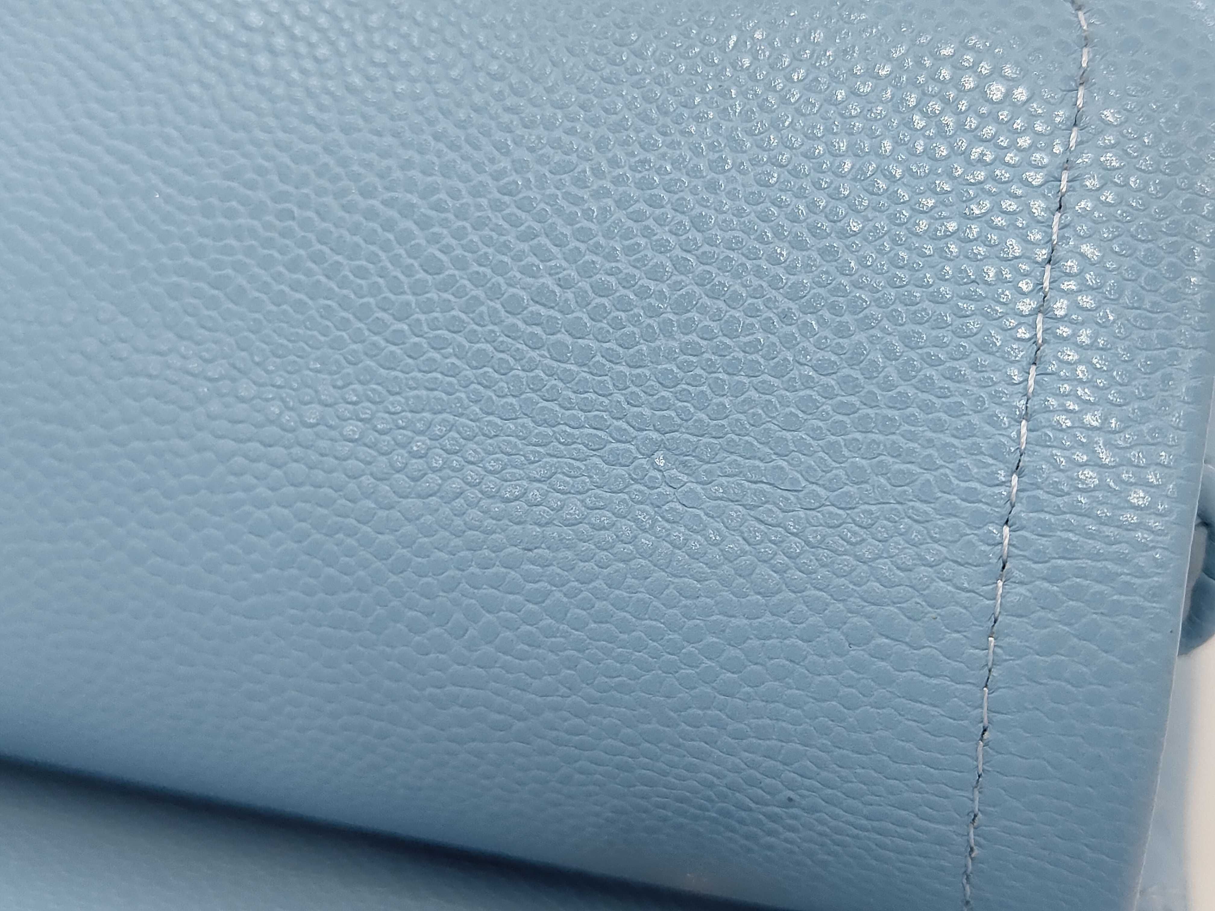 Double Flap Caviar Leather Light Blue GP Shoulder Bag — view 10