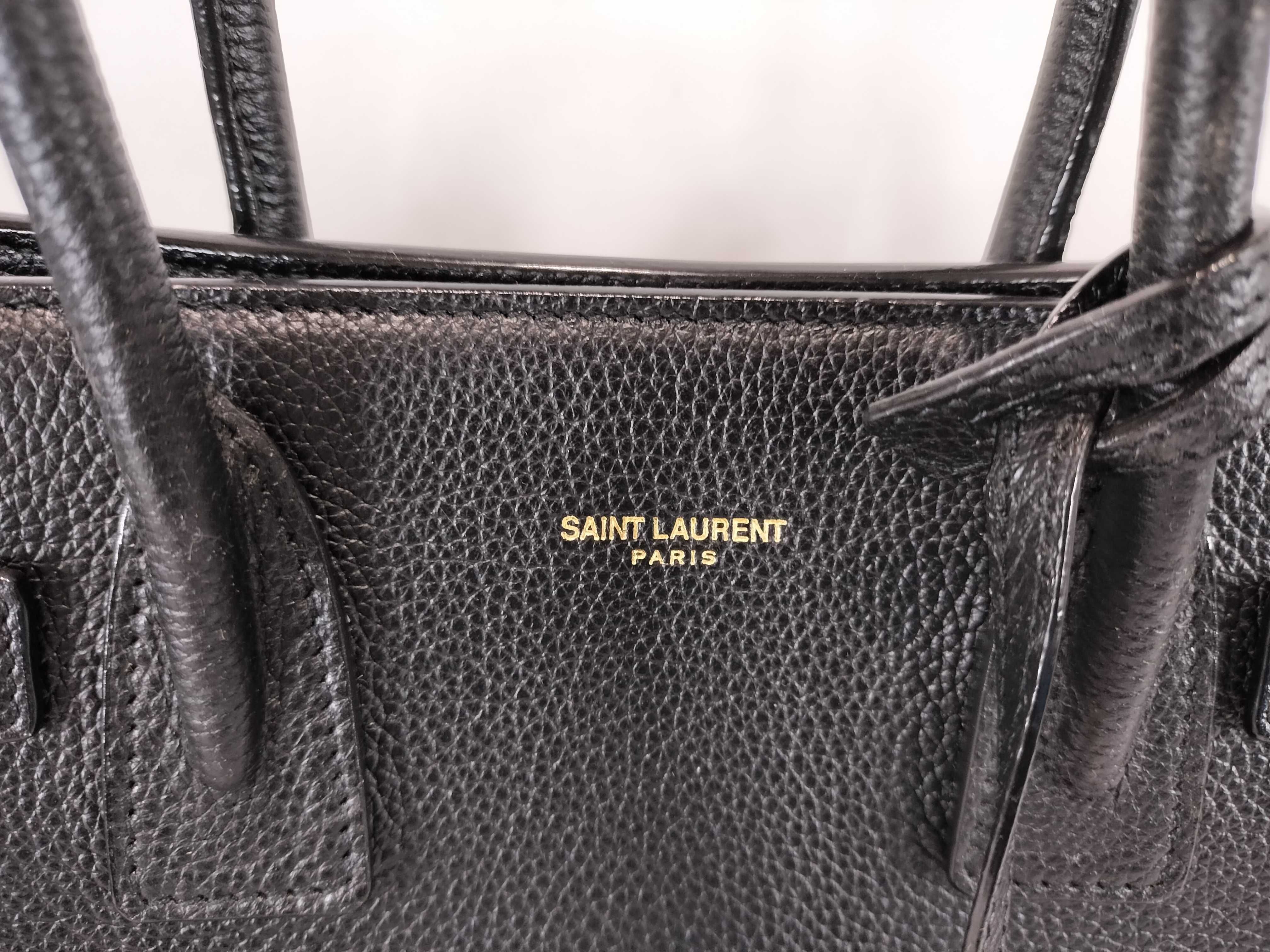 2-way black shoulder bag with ST — view 2