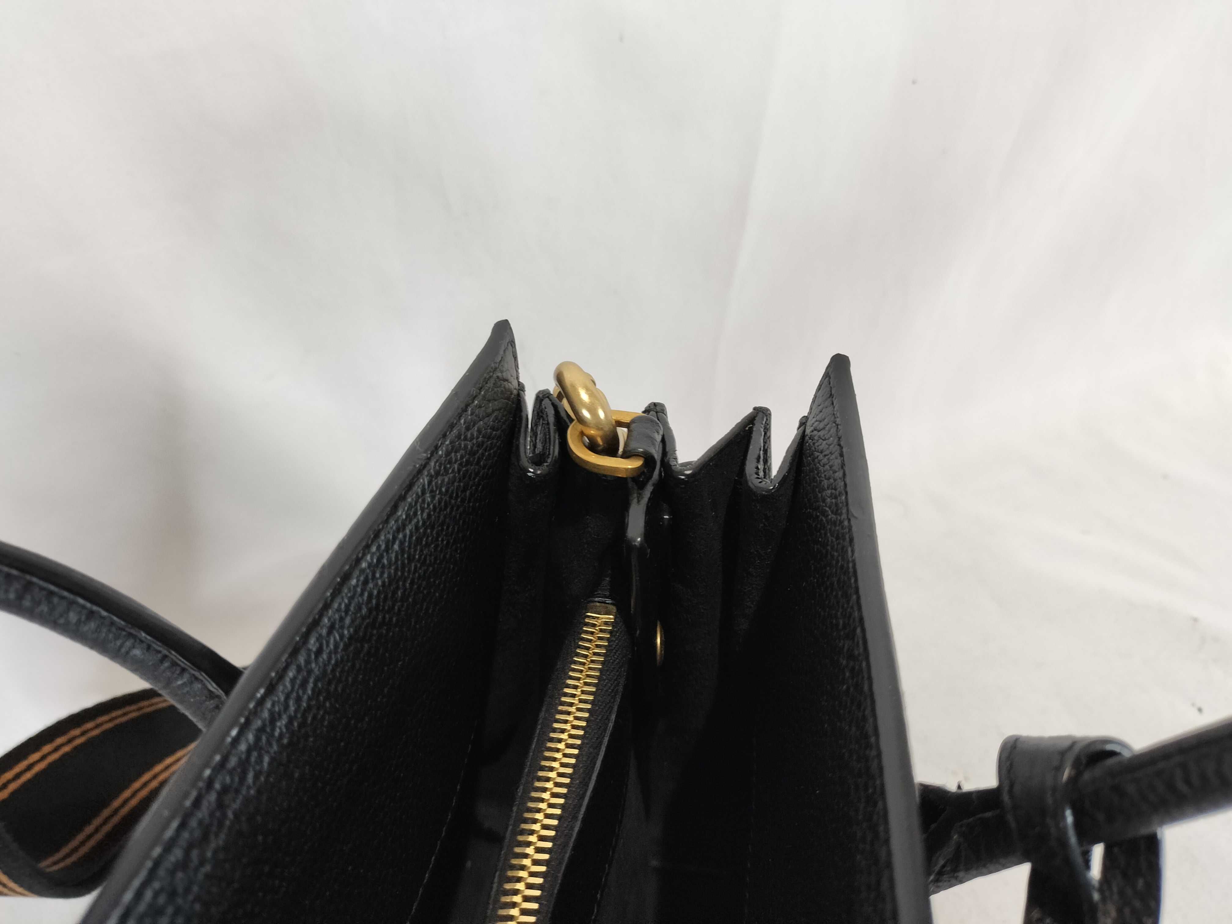 2-way black shoulder bag with ST — view 11