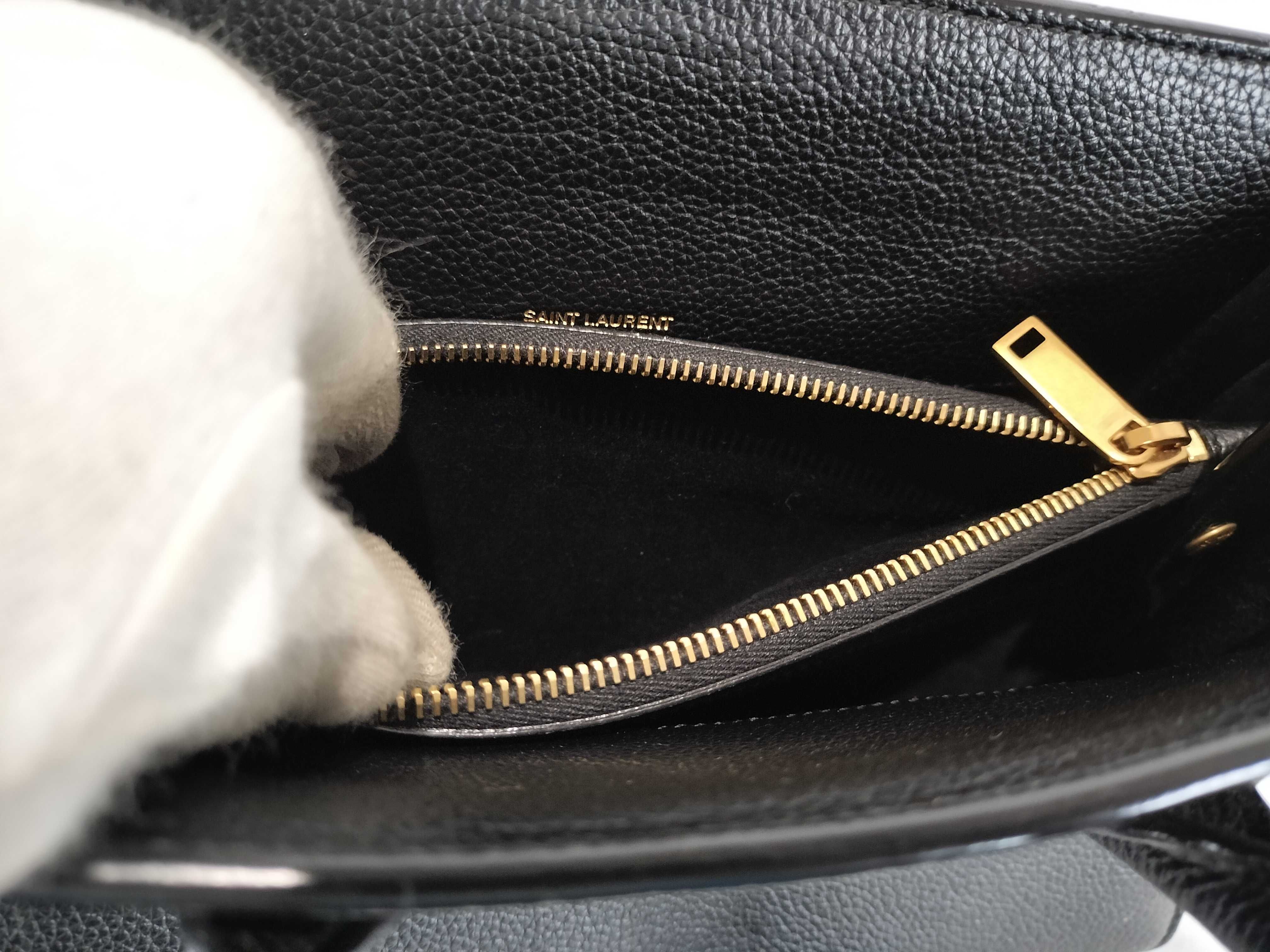 2-way black shoulder bag with ST — view 12