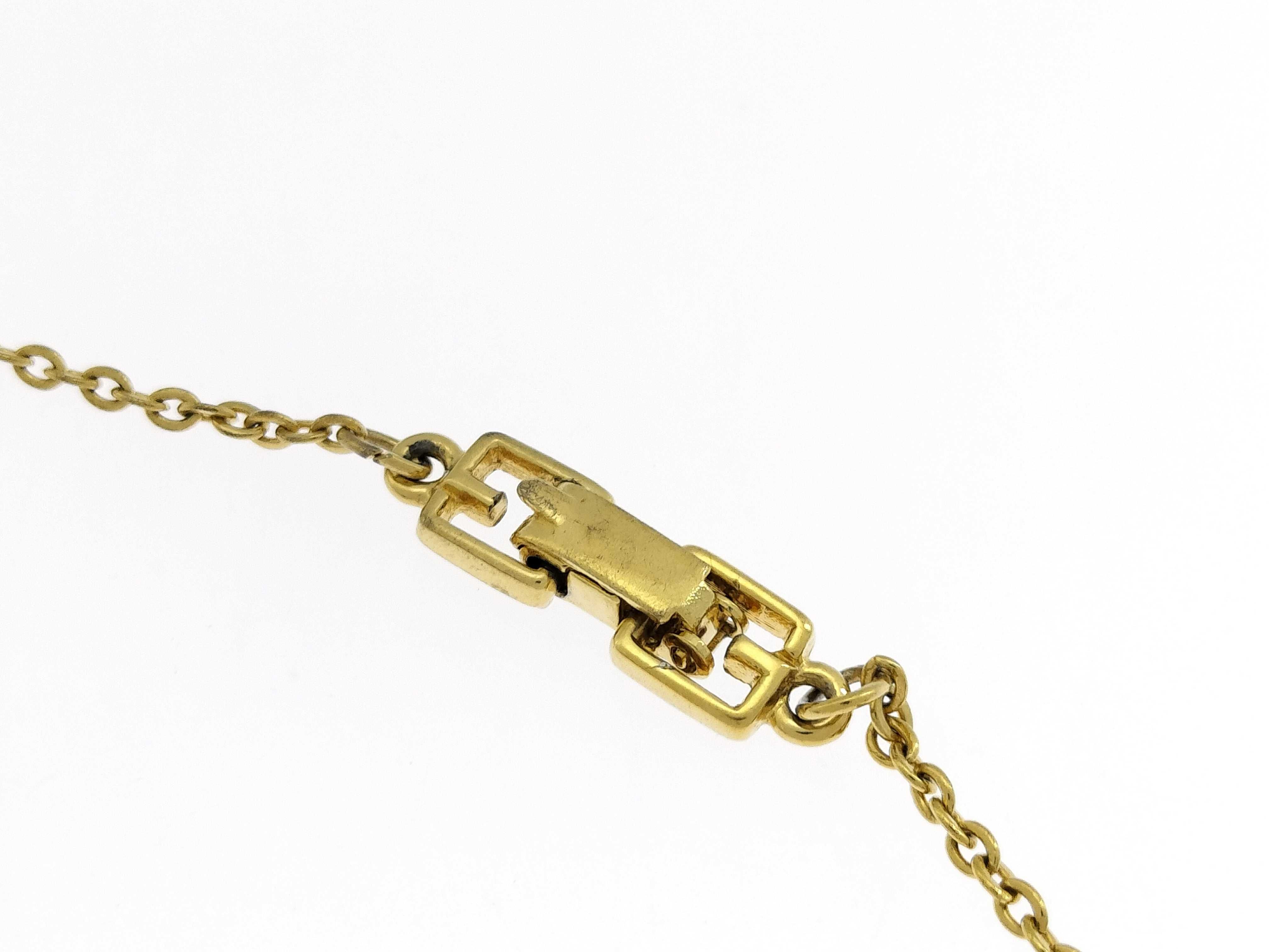 necklace with rhinestones and logo. — view 4