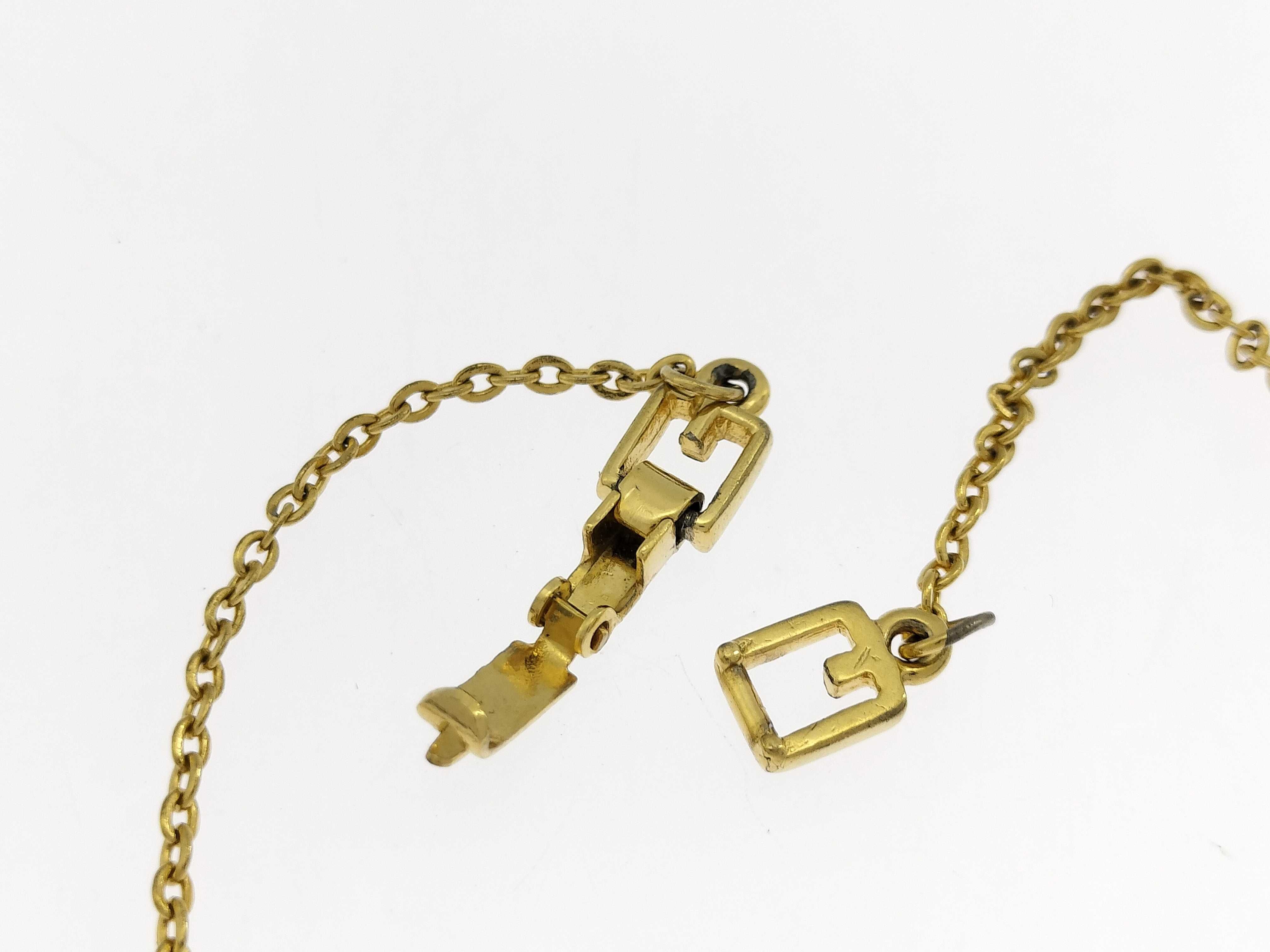 necklace with rhinestones and logo. — view 7