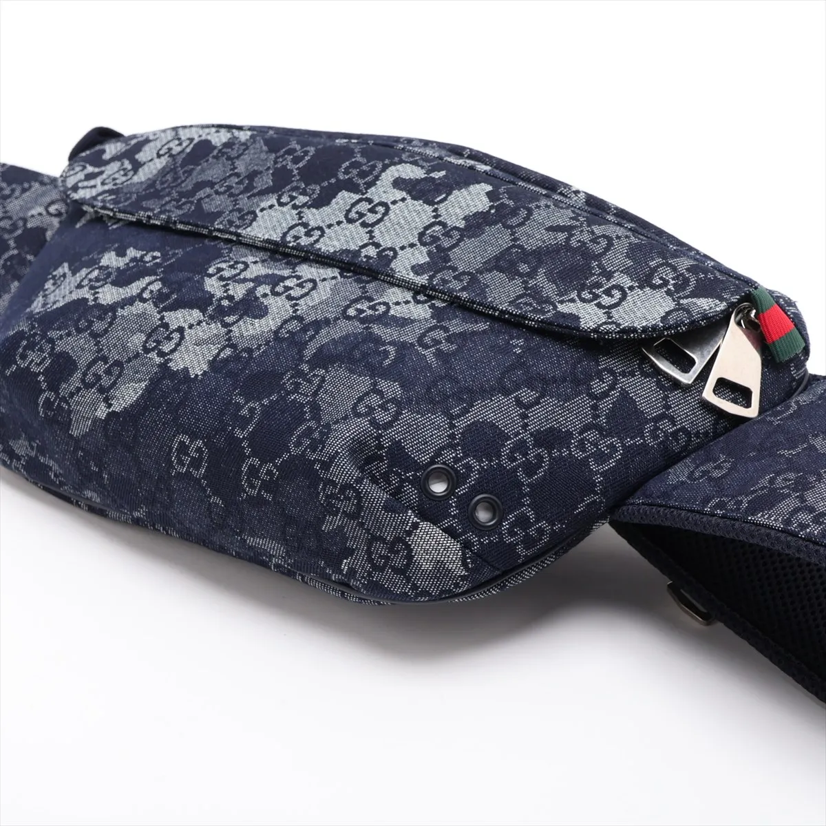 GG Denim 851706 Denim Body Bag, Blue — view 3