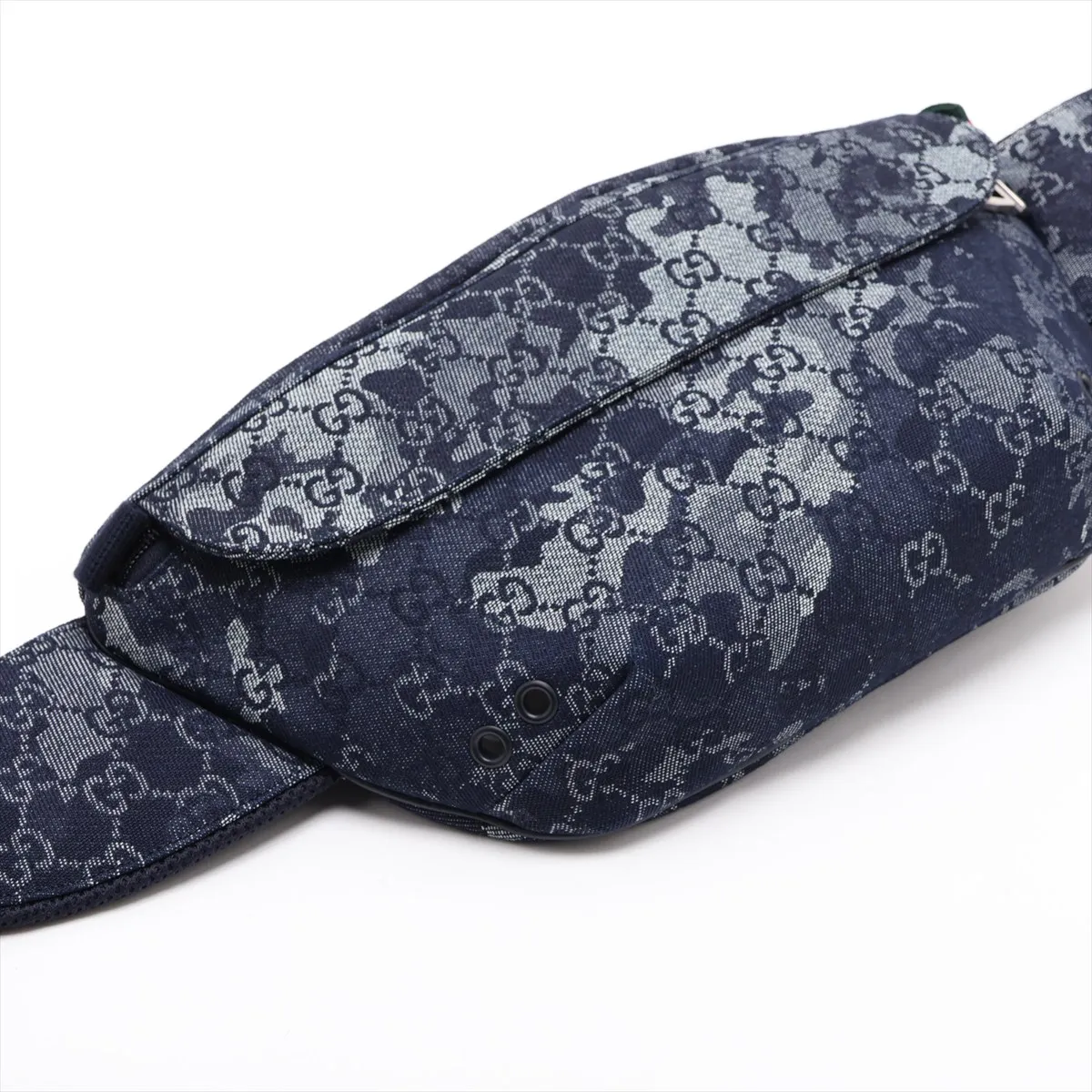 GG Denim 851706 Denim Body Bag, Blue — view 4