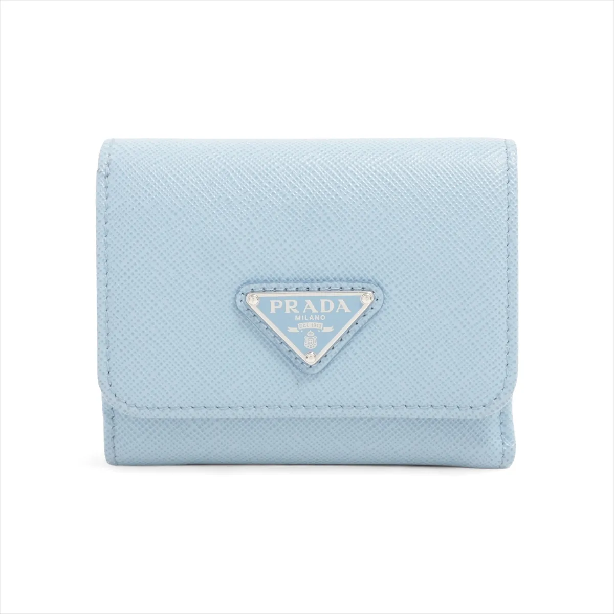 1MH043 Leather Compact Wallet White