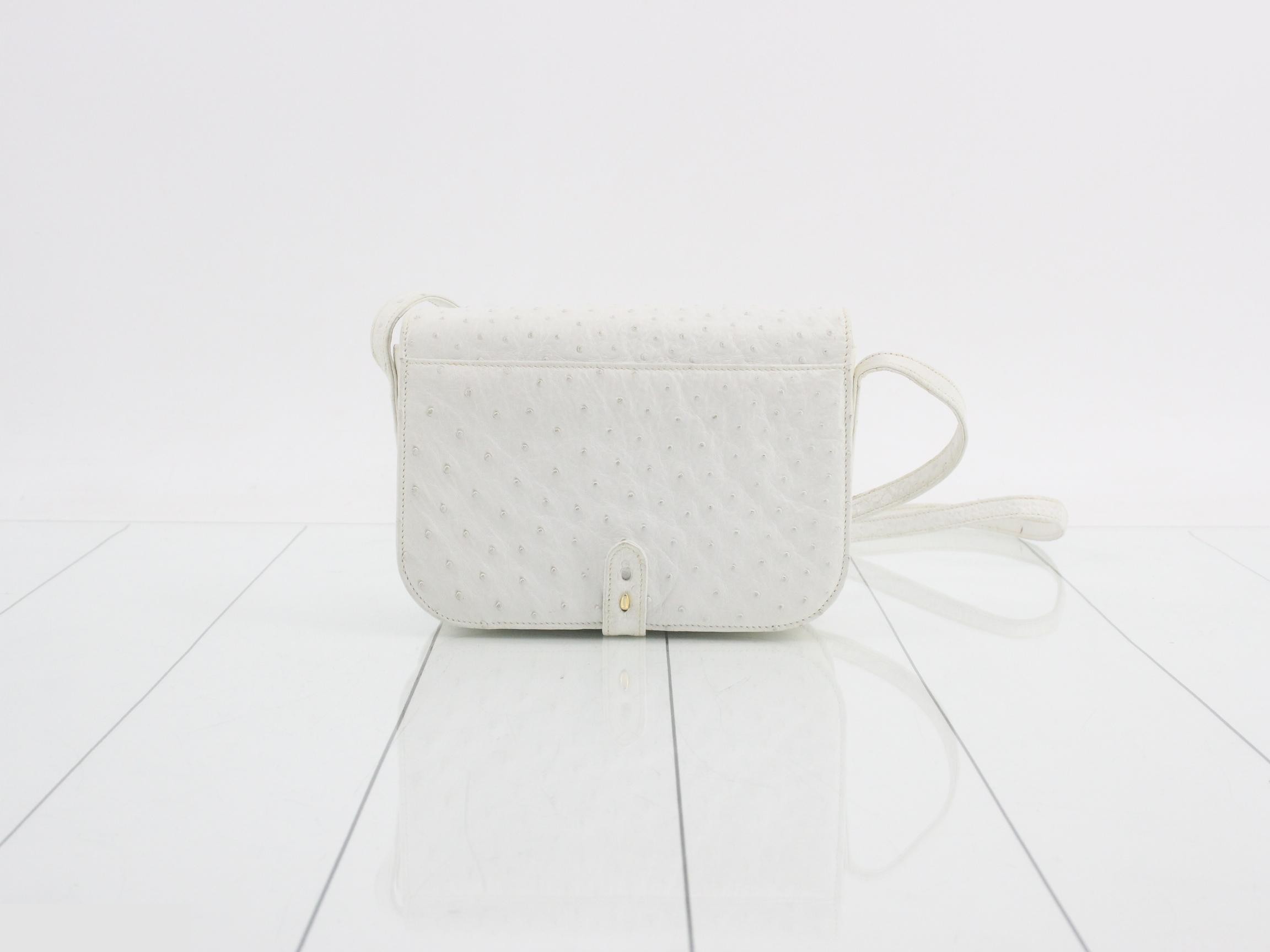Vintage Ostrich Shoulder Bag — view 2