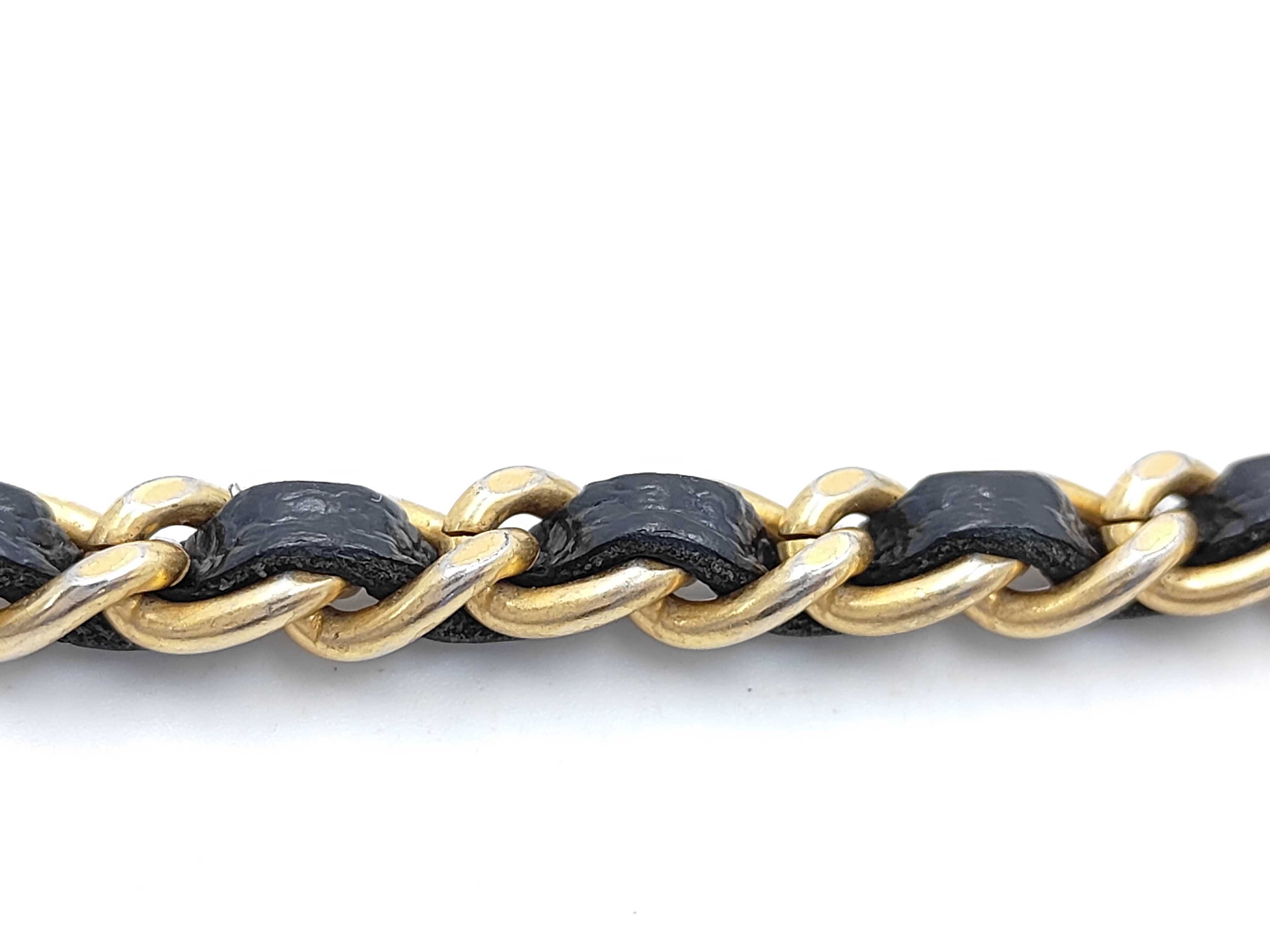 Boy Chanel Caviar Skin Chain Wallet, Black with Gold Hardware, 25317287 (Serial Number 25-series), Shoulder Bag — view 4