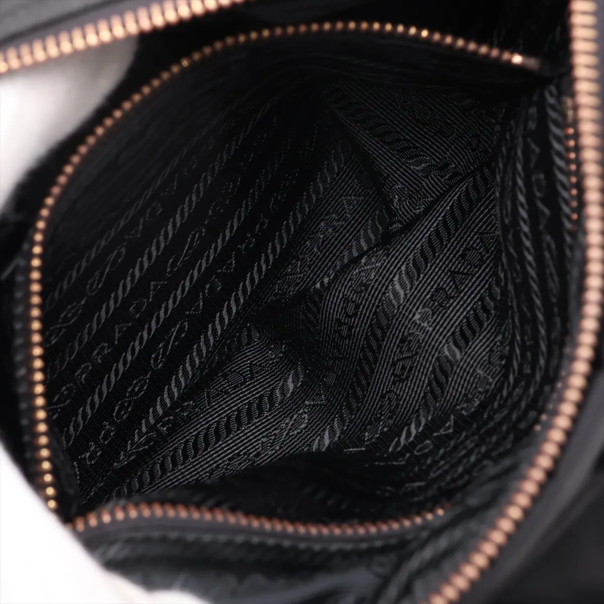 Tessuto Nylon x Leather Shoulder Bag, Black — view 7