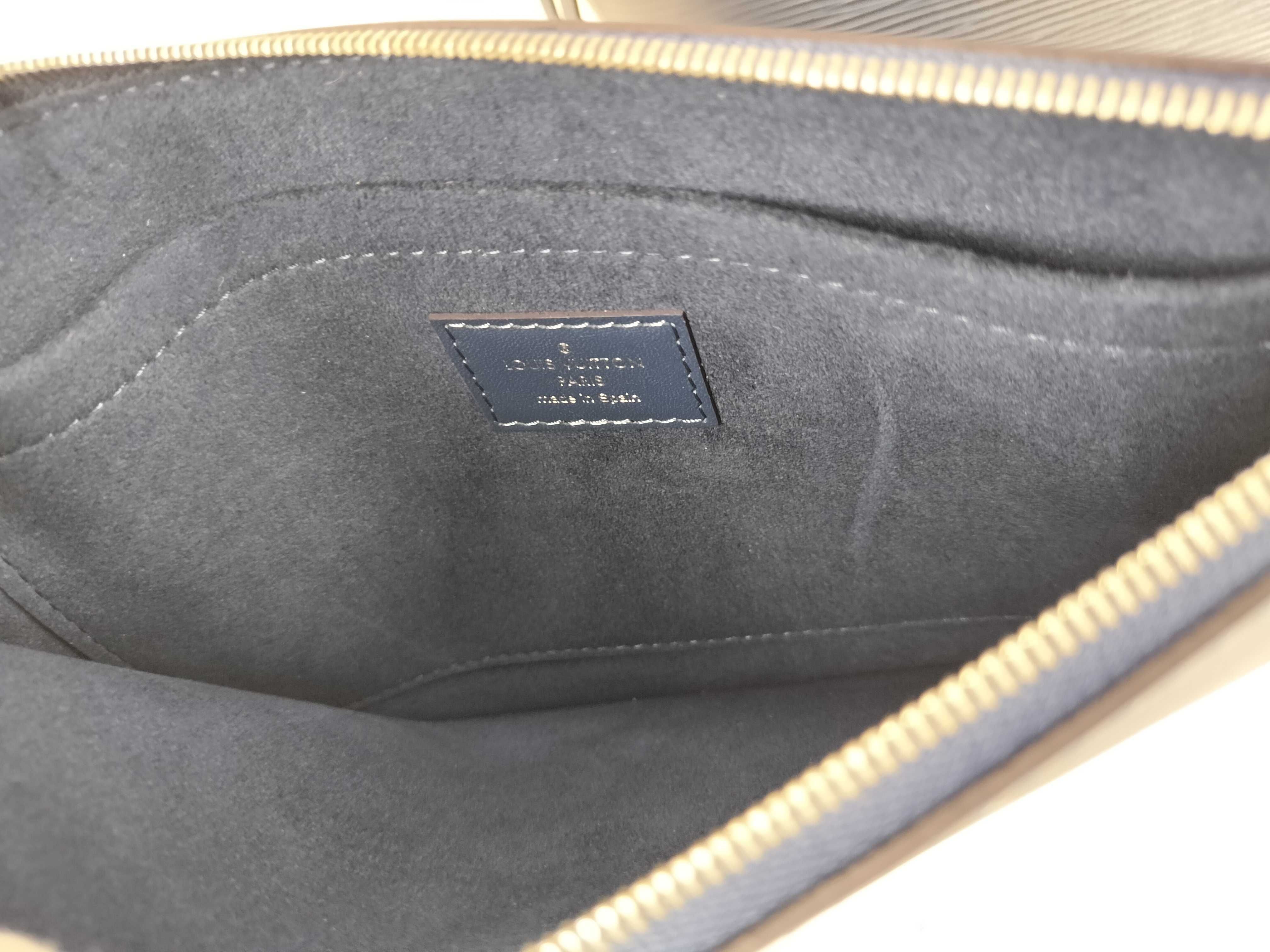 Epi Louis Vuitton Neverfull Epi M40885 Navy Tote Bag with Pouch — view 11