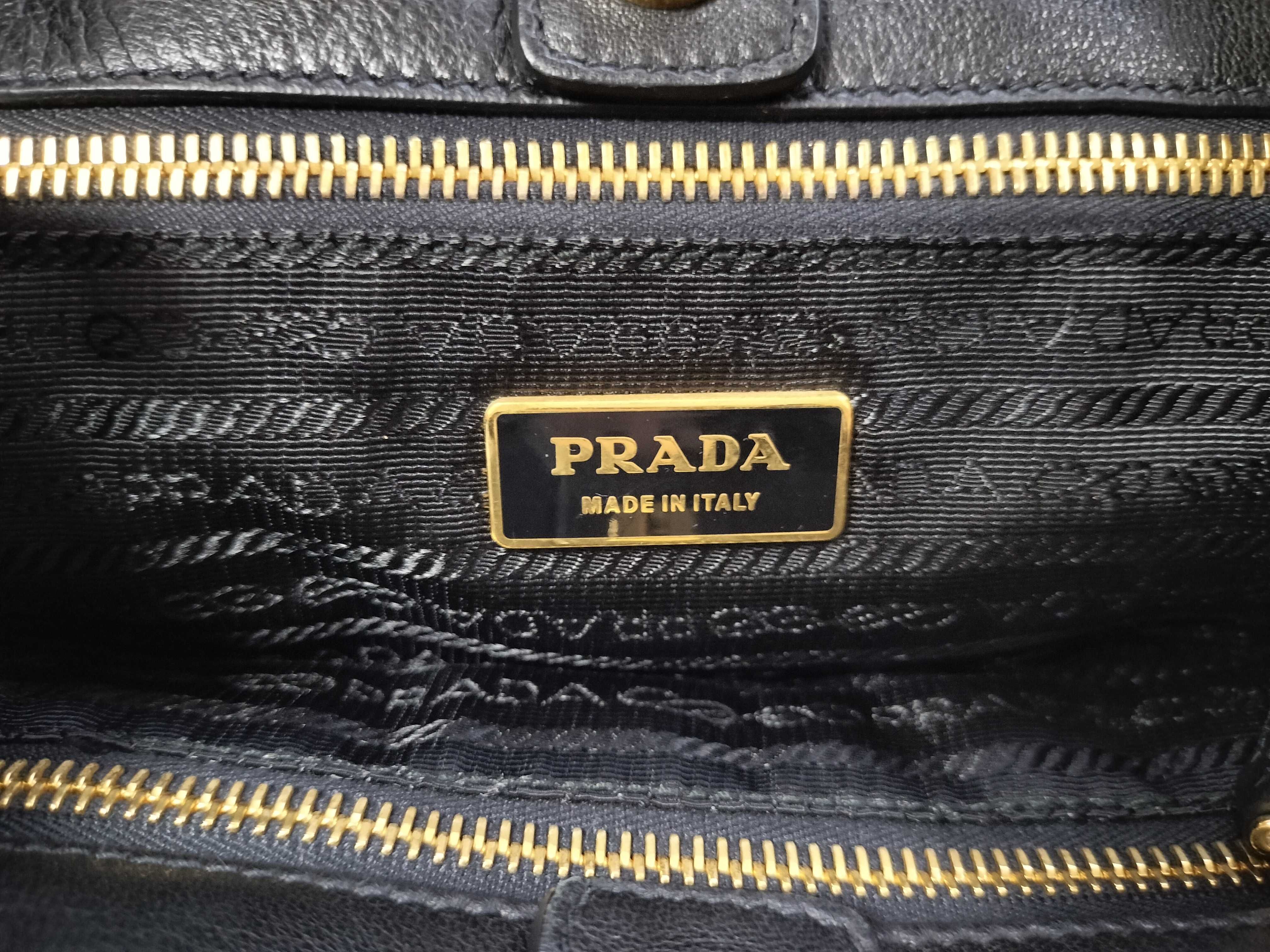 Nappa Leather Ribbon Shoulder Tote Bag — view 11