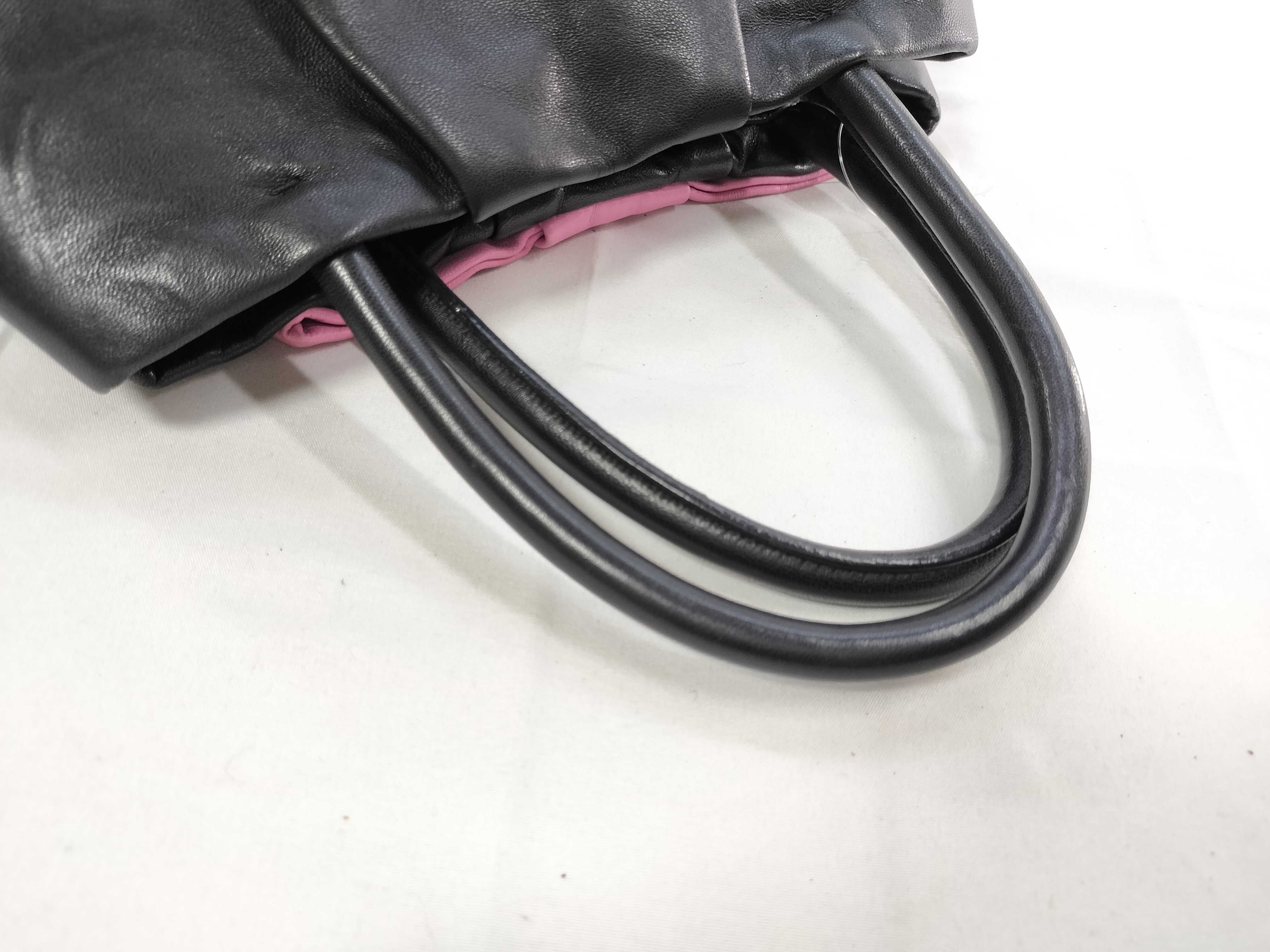 Nappa Leather Ribbon Shoulder Tote Bag — view 3