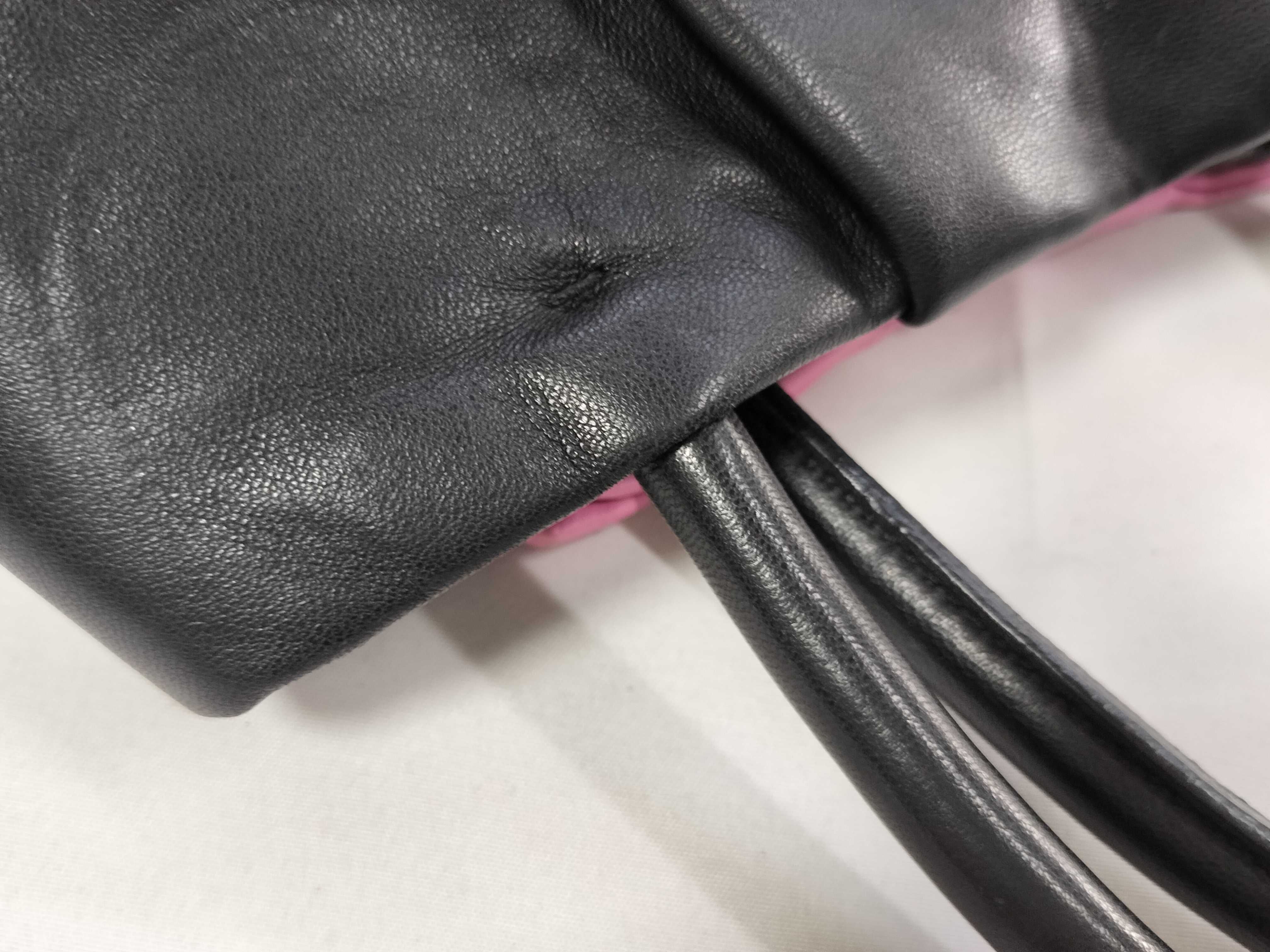 Nappa Leather Ribbon Shoulder Tote Bag — view 5