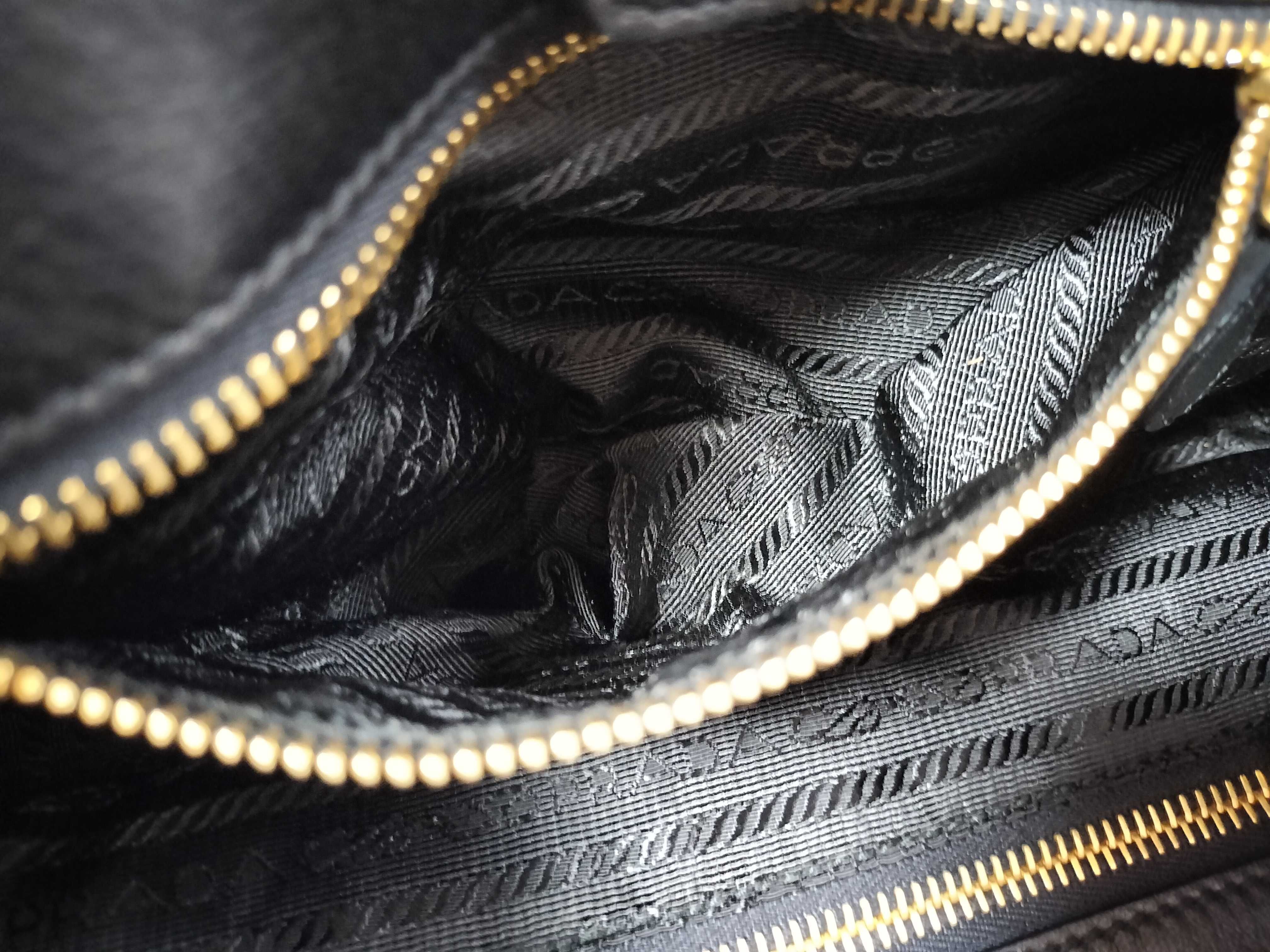 Nappa Leather Ribbon Shoulder Tote Bag — view 10