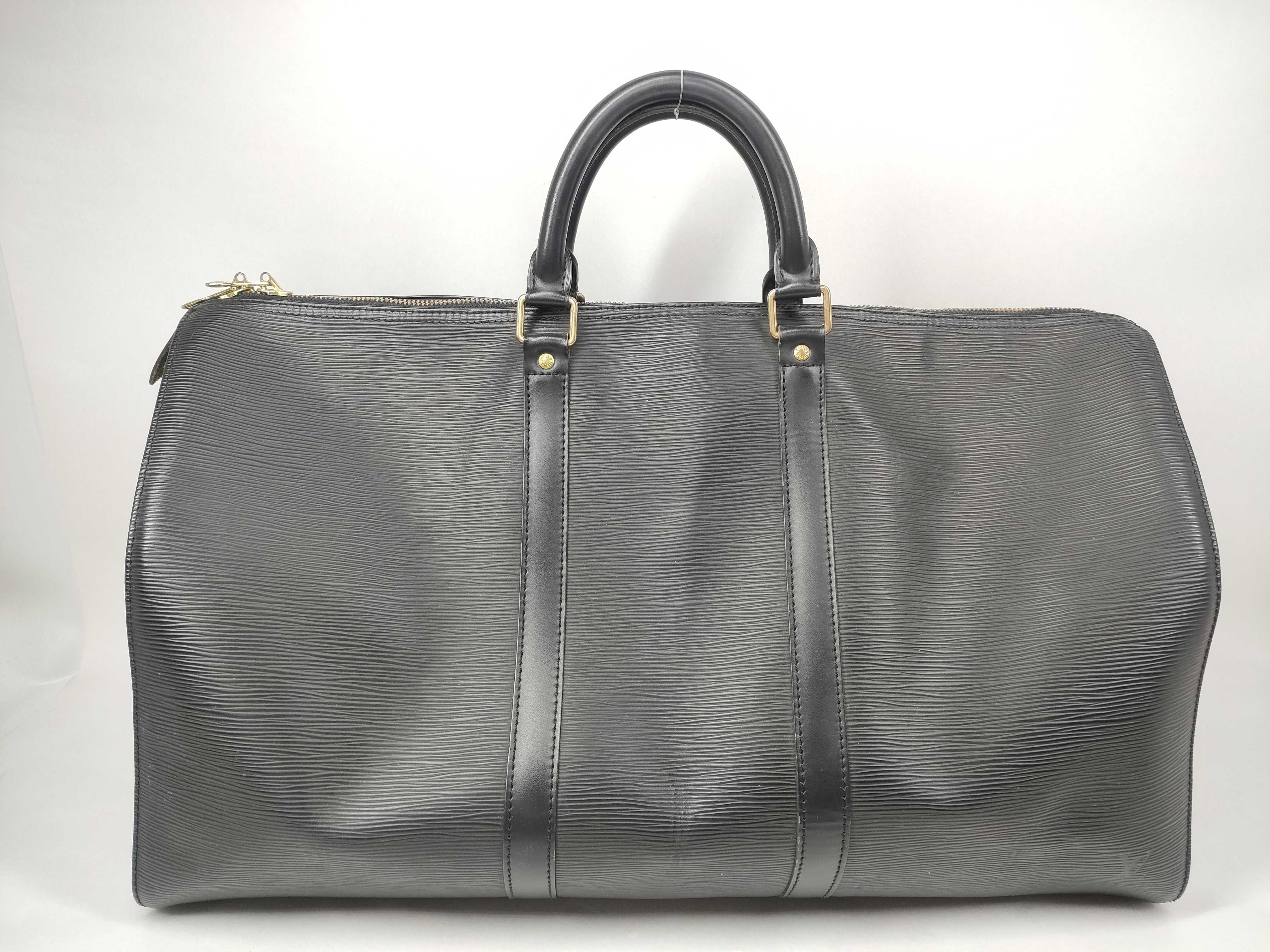 Epi M42962 Epi Keepall 50 Noir Boston Bag