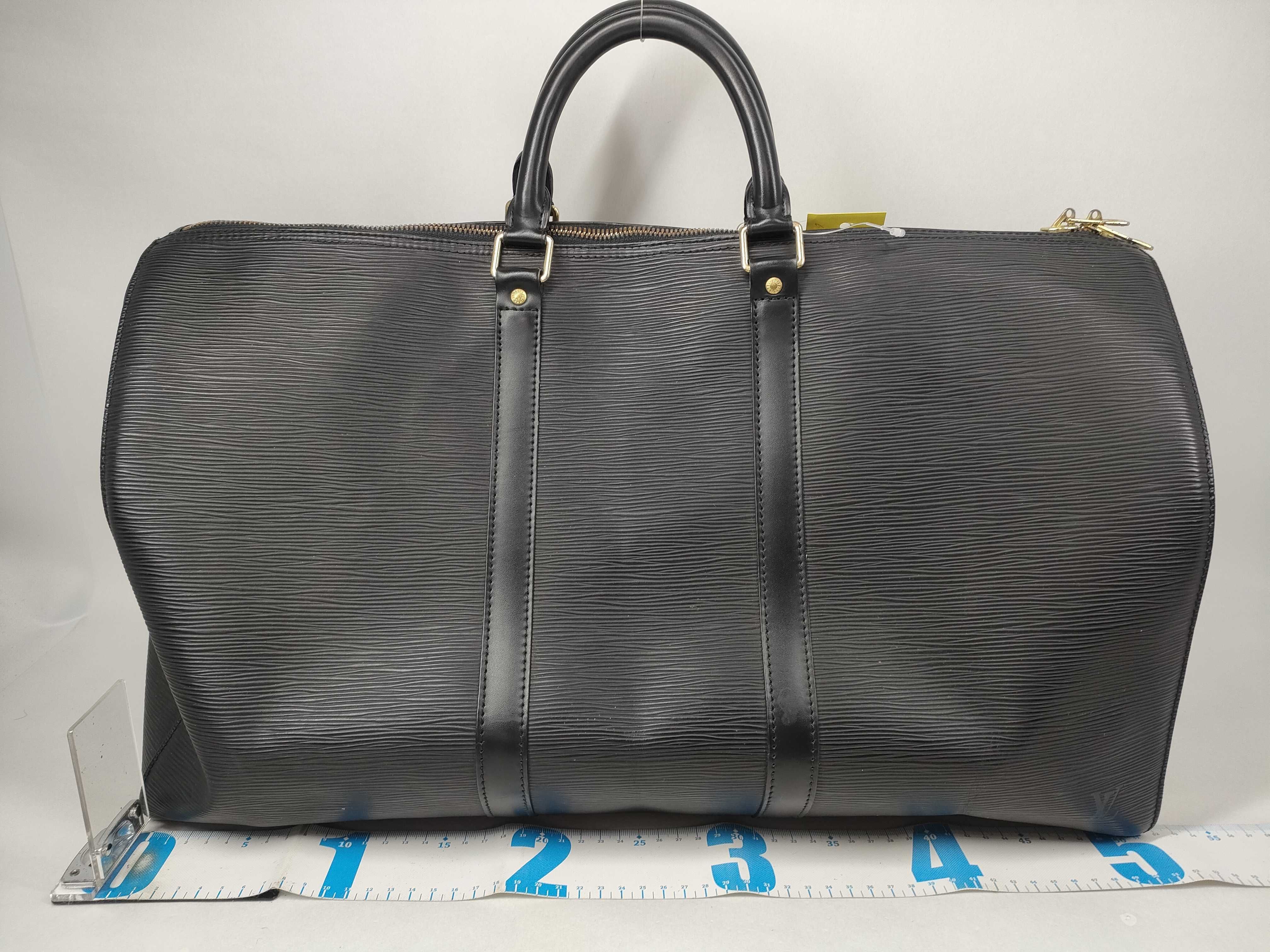 Epi M42962 Epi Keepall 50 Noir Boston Bag — view 2