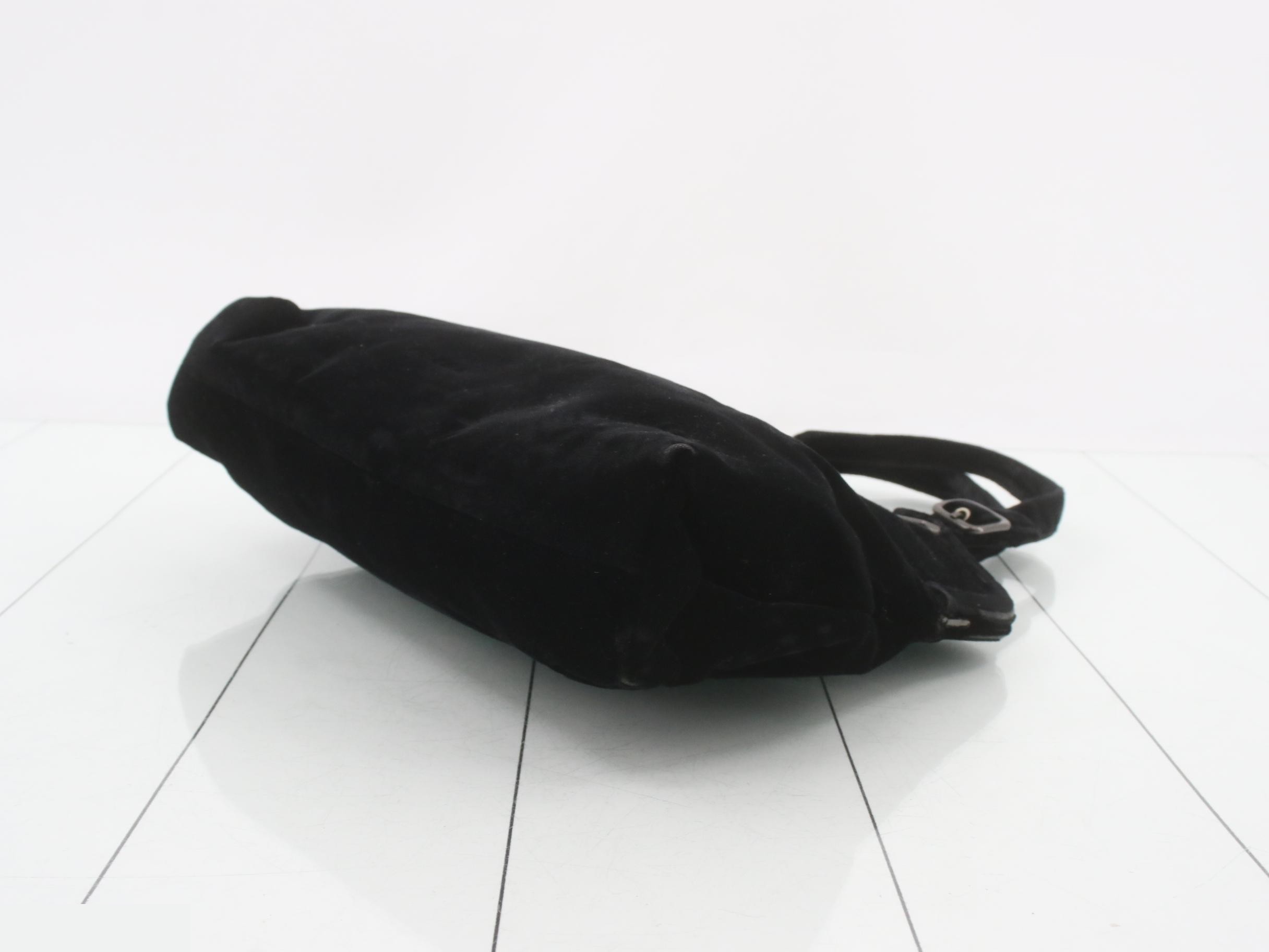 Vintage velour handbag — view 6