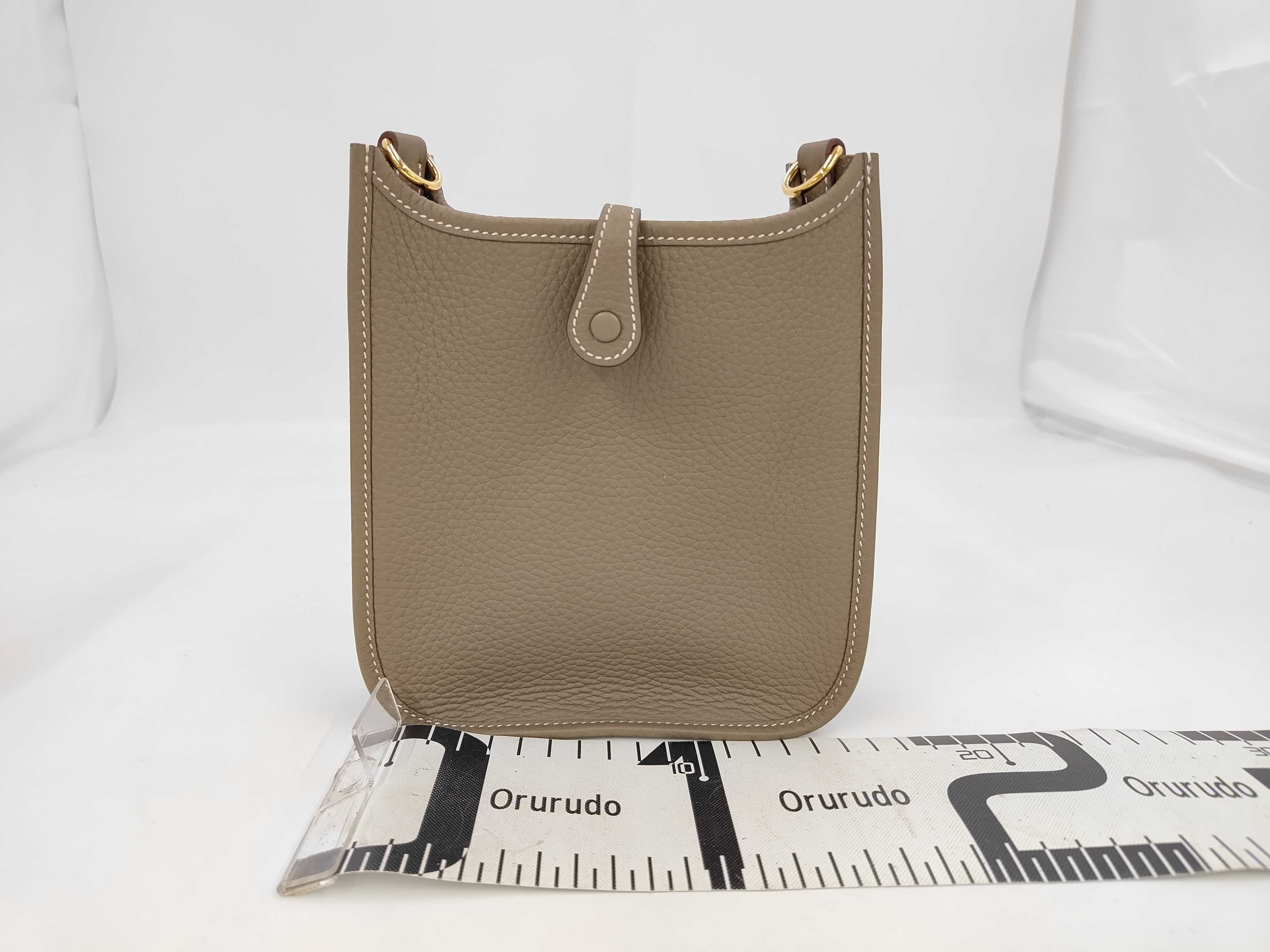 Evelyne TPM Taurillon Clemence Etoupe K Stamp Shoulder Bag — view 2