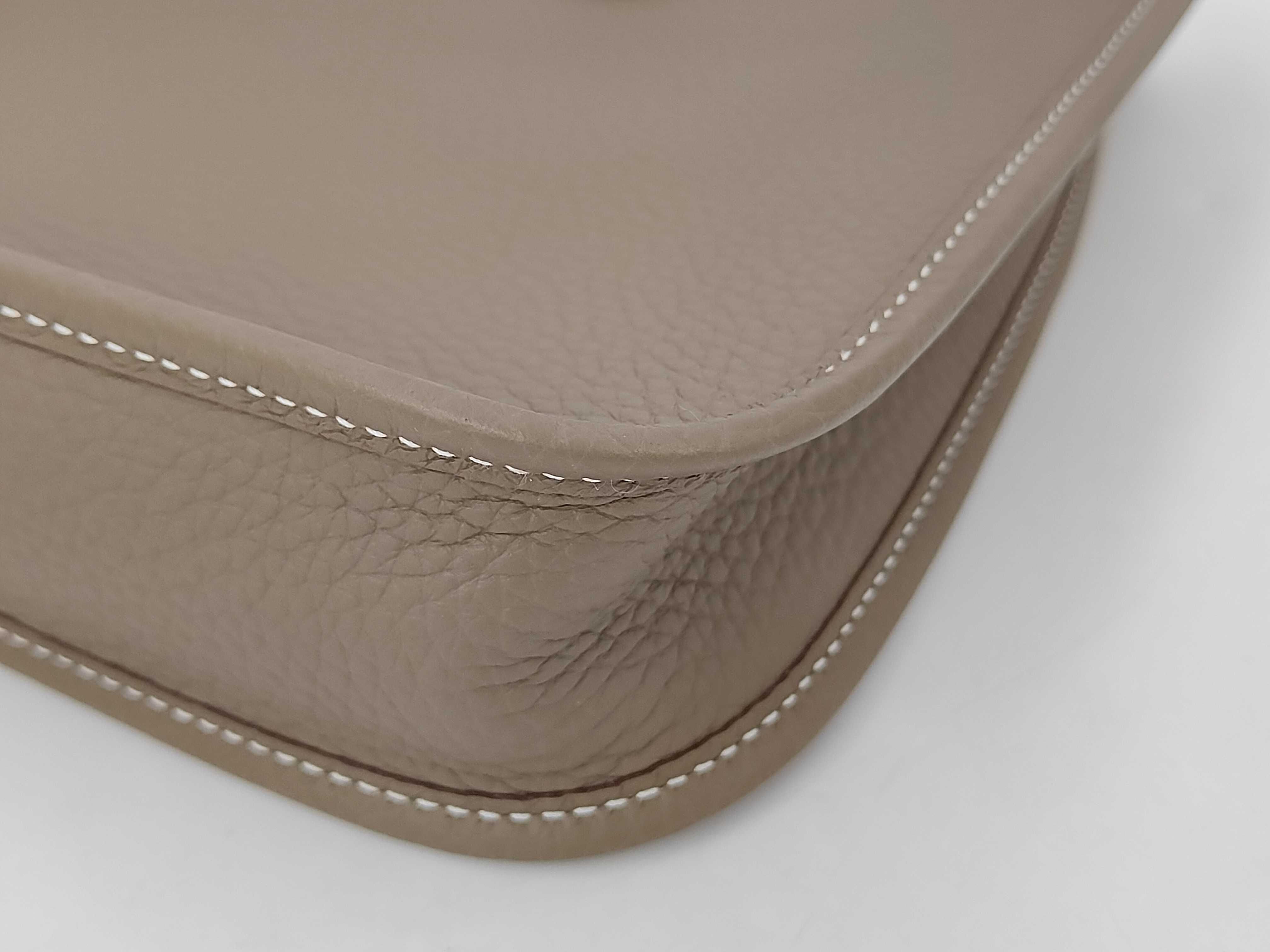 Evelyne TPM Taurillon Clemence Etoupe K Stamp Shoulder Bag — view 3